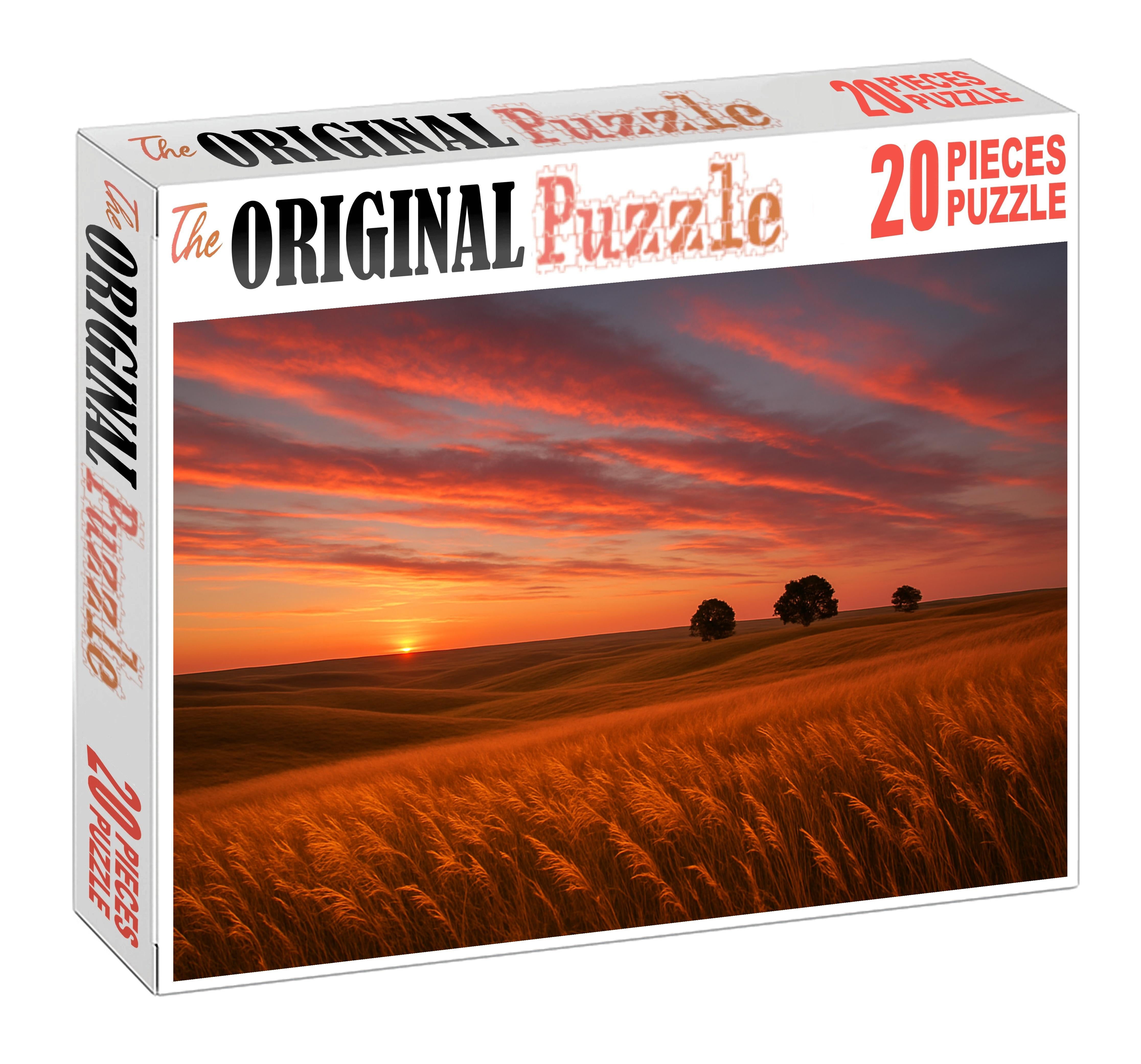 Golden Prairie Sunset Puzzle Collection