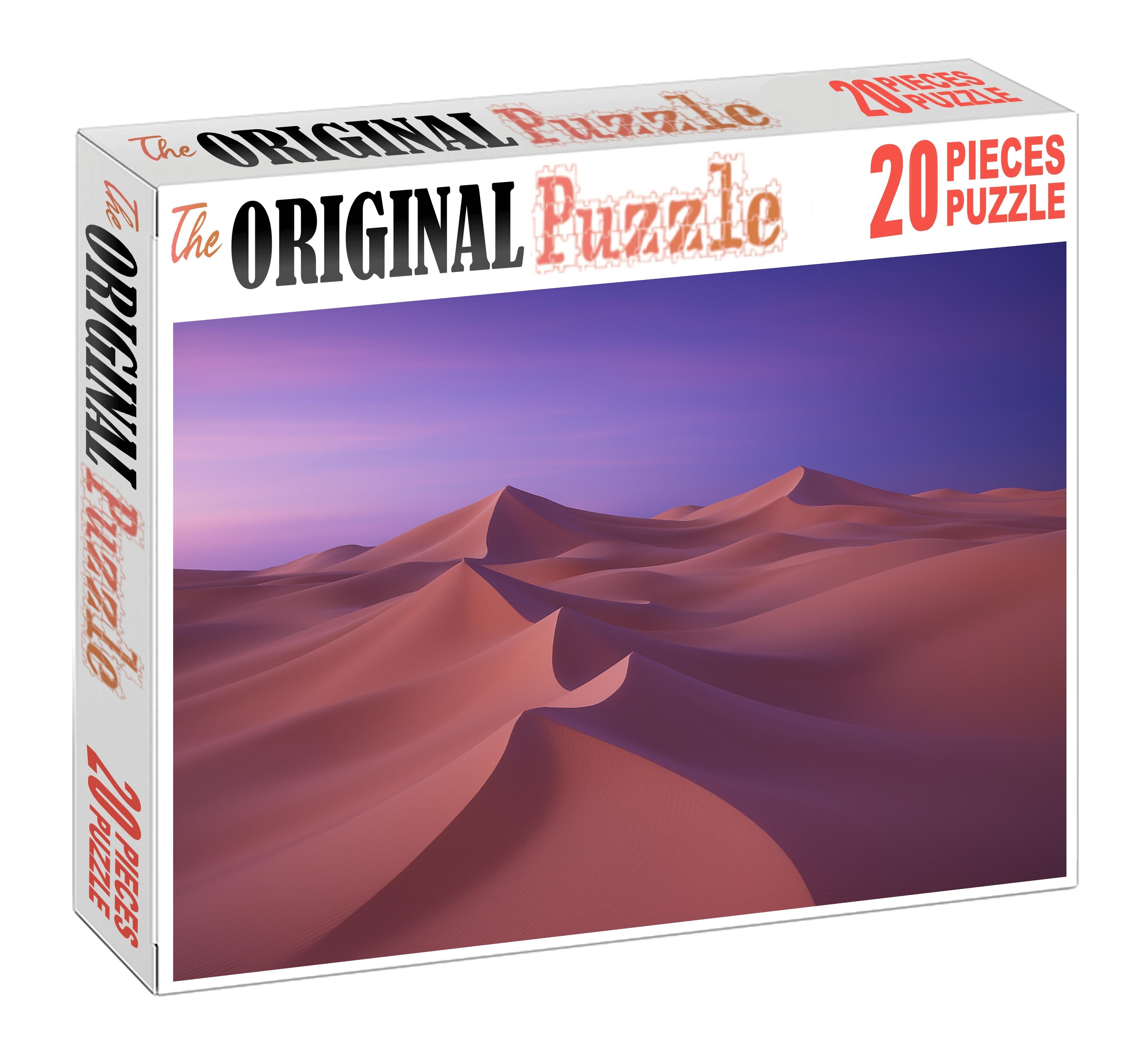 Silken Crest Dune Field At Twilight Puzzle For Adults