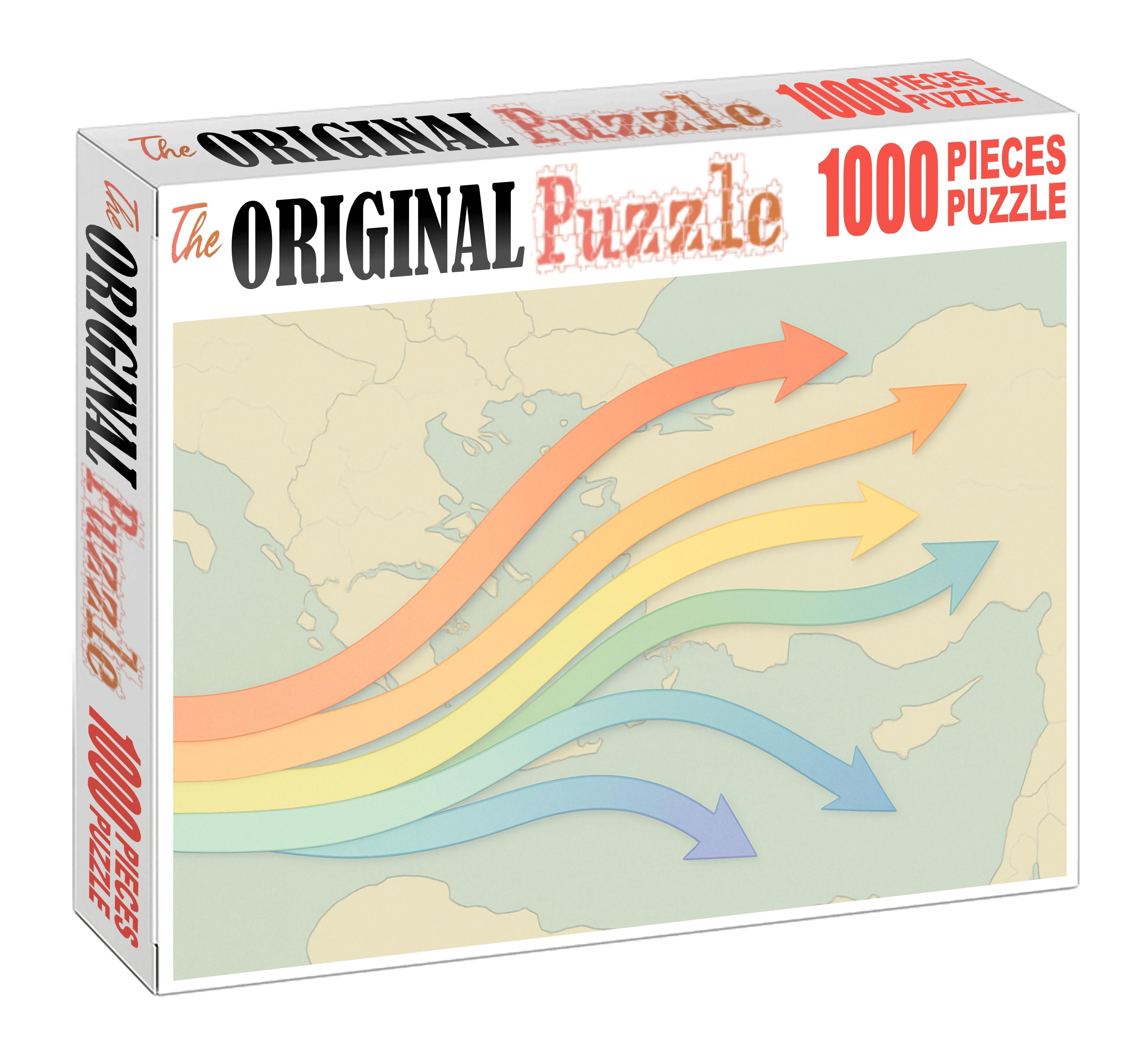 Population Movement Flow Map 500 Piece Puzzle