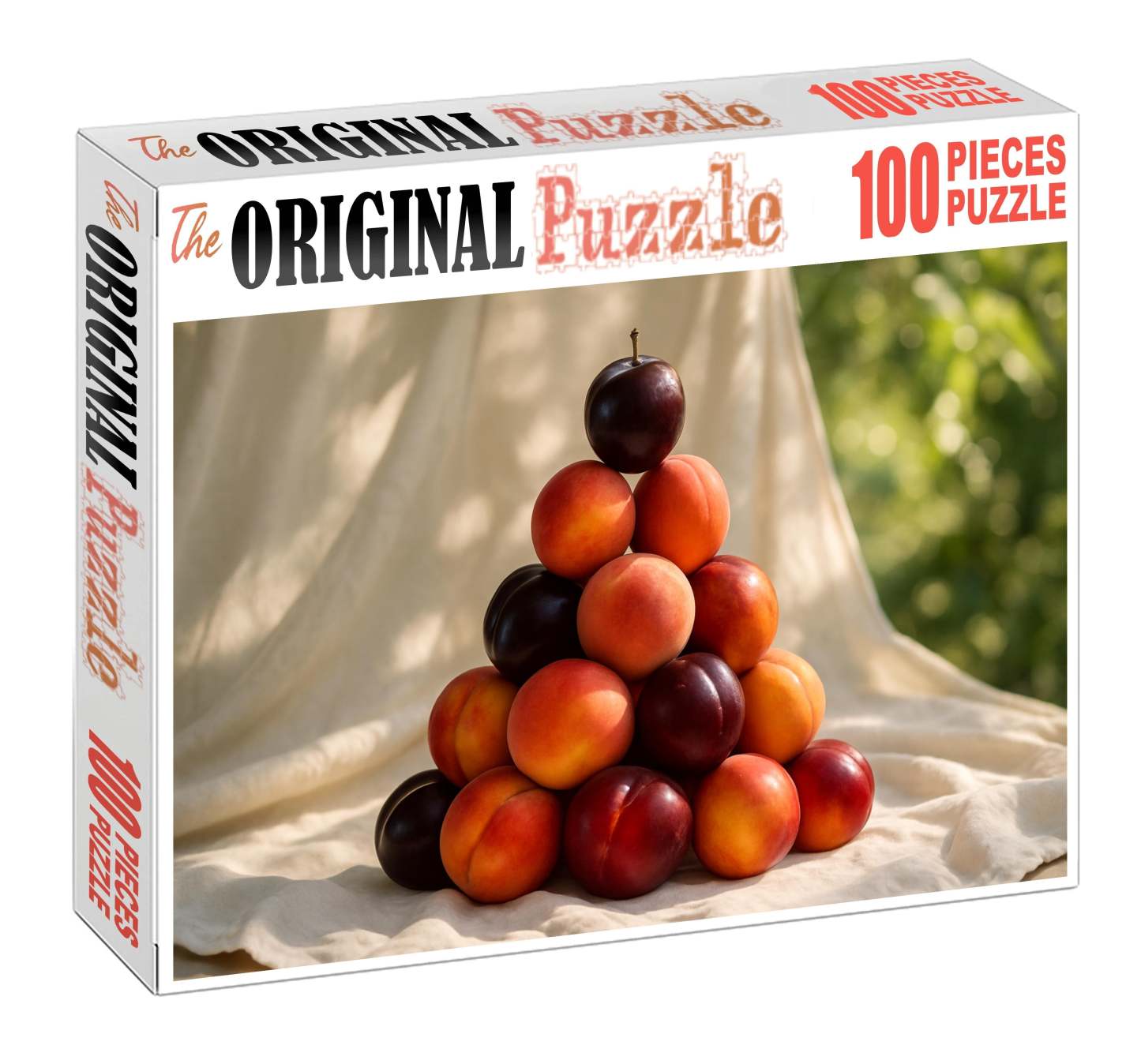 Stone Fruit Cascade Peach Plum And Nectarine Tower Large Format Puzzle