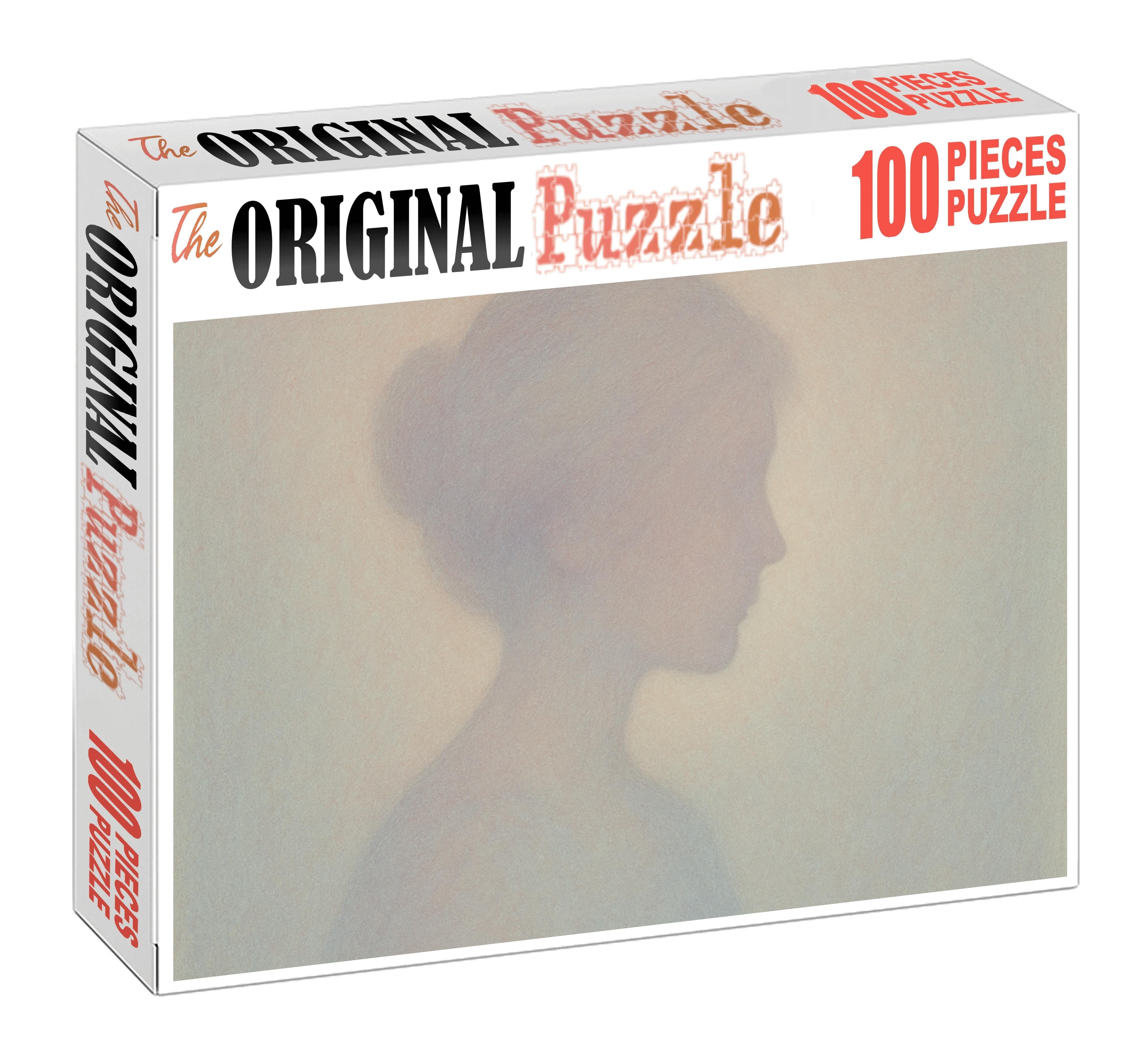 Dreamlike Portrait Silhouette Watercolor Pencil With Soft Gradient Blends Puzzle For Kids