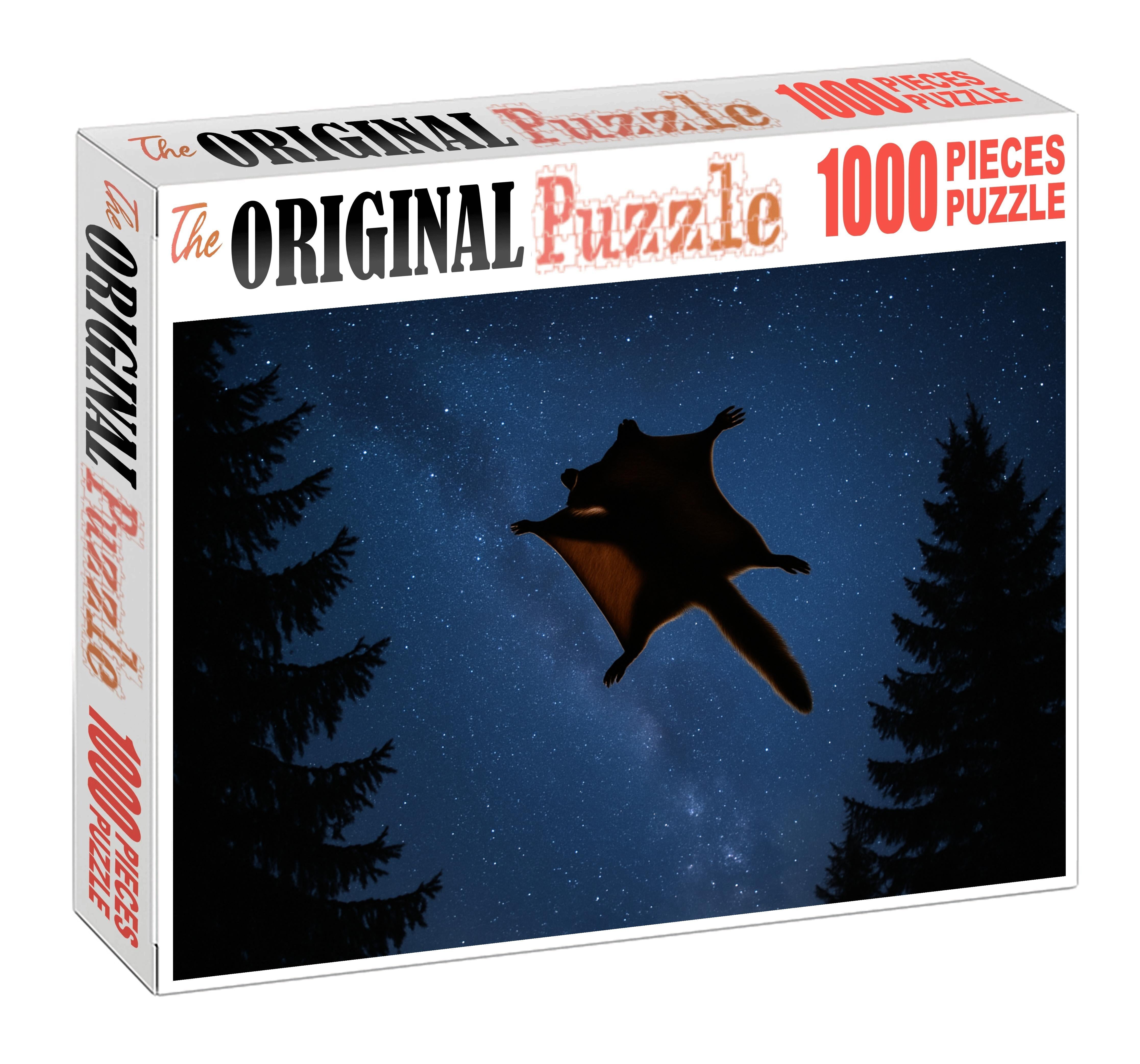 Amber Fanged Glider Nocturnal Mammal With Gliding Membranes And Sharp Canines Puzzle For Adults