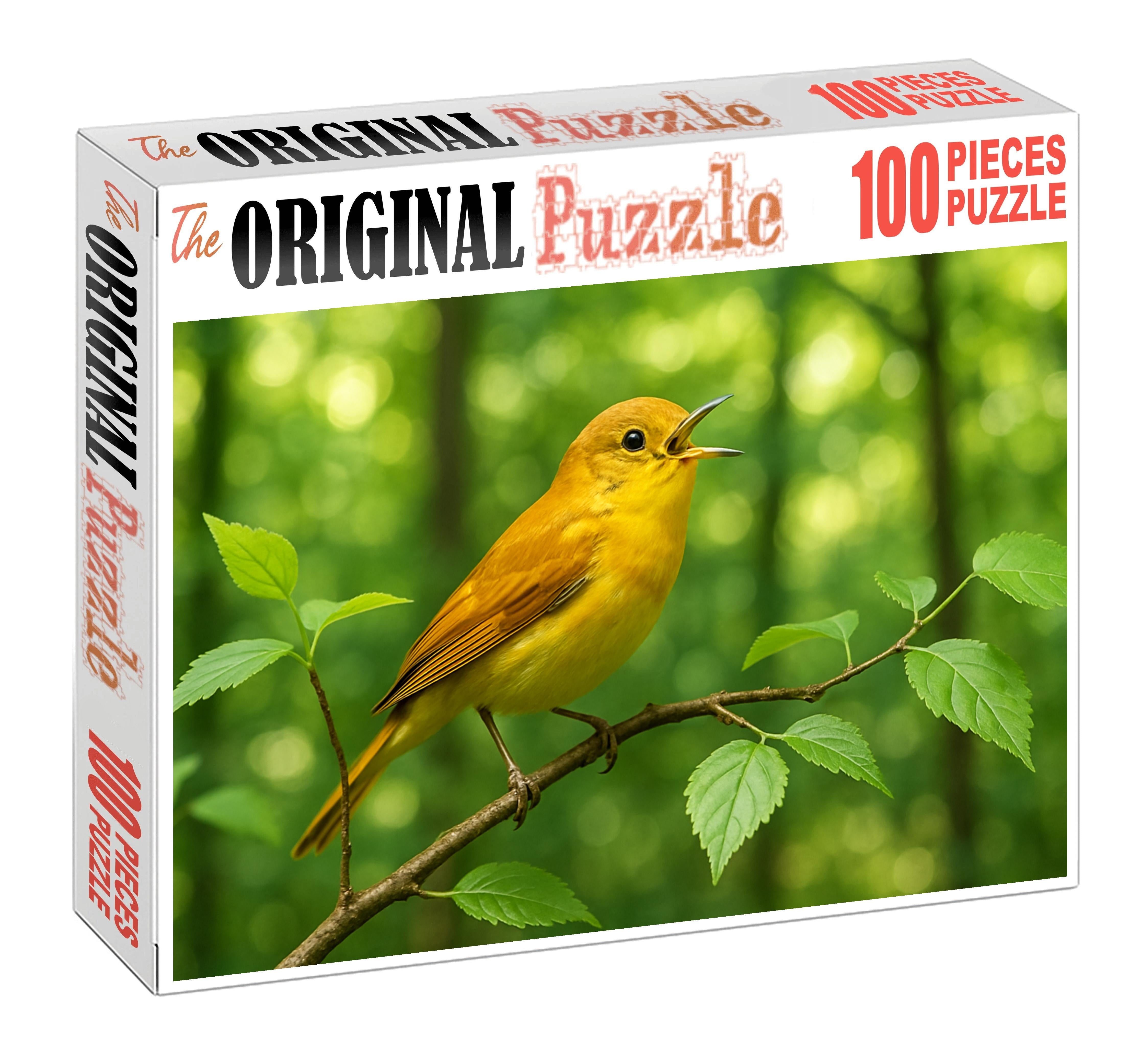 Golden-backed Warbler The Songster Of Canopy Breezes Puzzle Fun