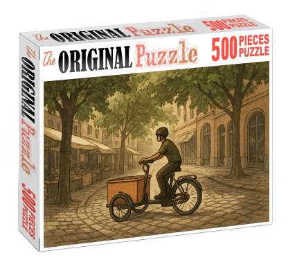 Biodegradable Material Cargo Cycle 50 Piece Puzzle