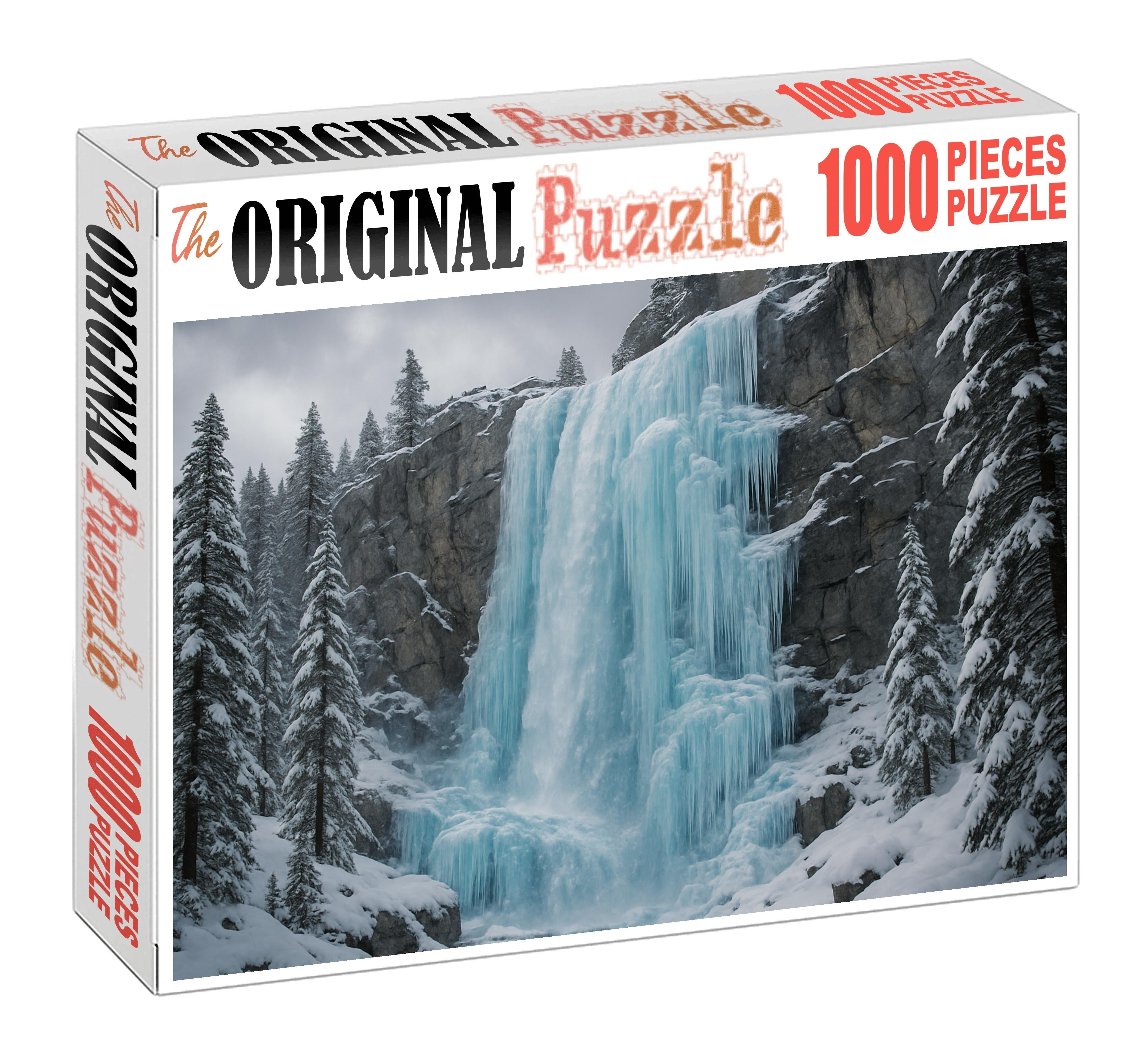 Frozen Sapphire Fall Large Format Puzzle