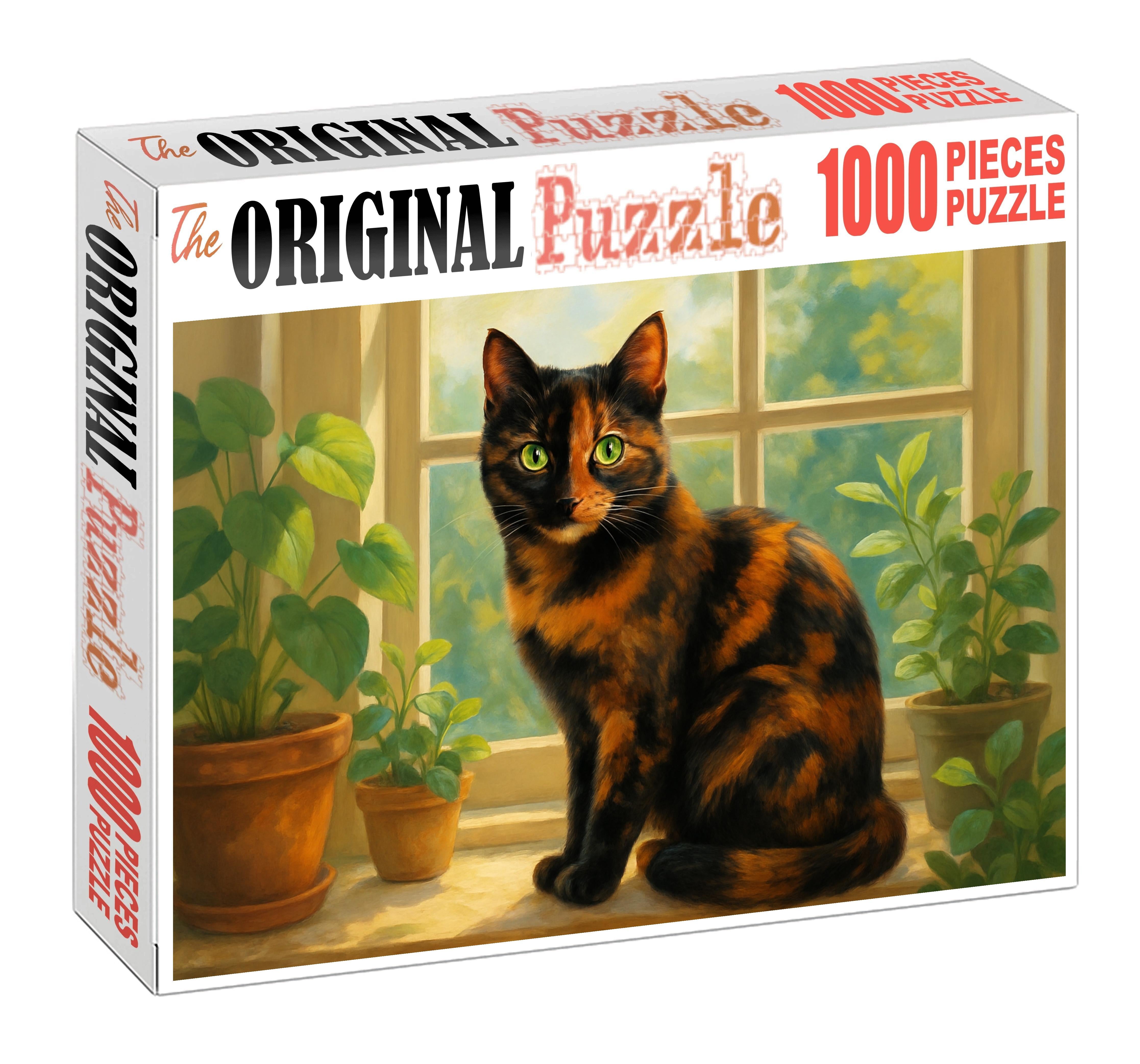 Amber Whirlwind Spirited Tortie With Dynamic Coat 20 Piece Puzzle