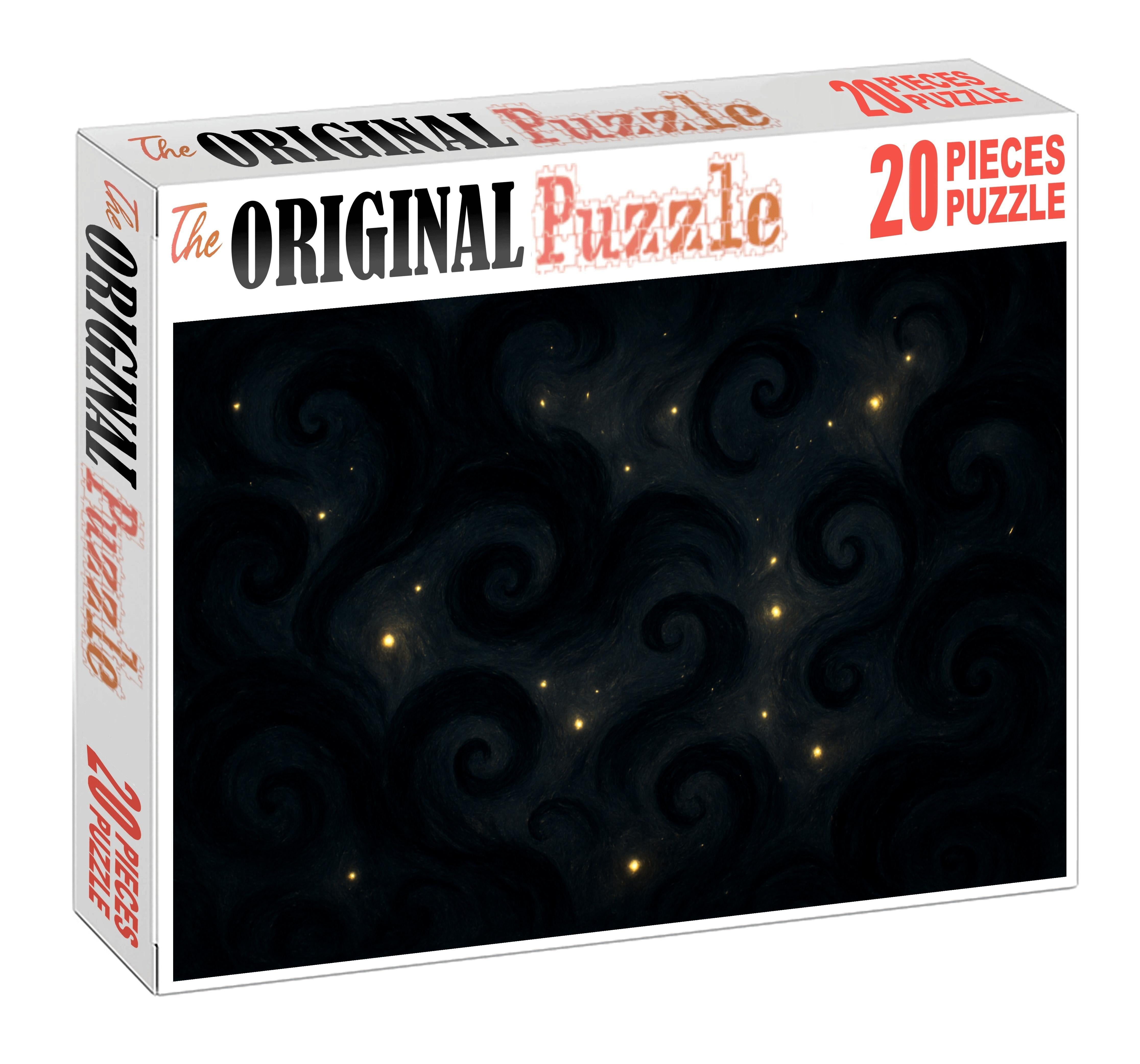 Veil Of Floating Ink And Fireflies 200 Piece Puzzle