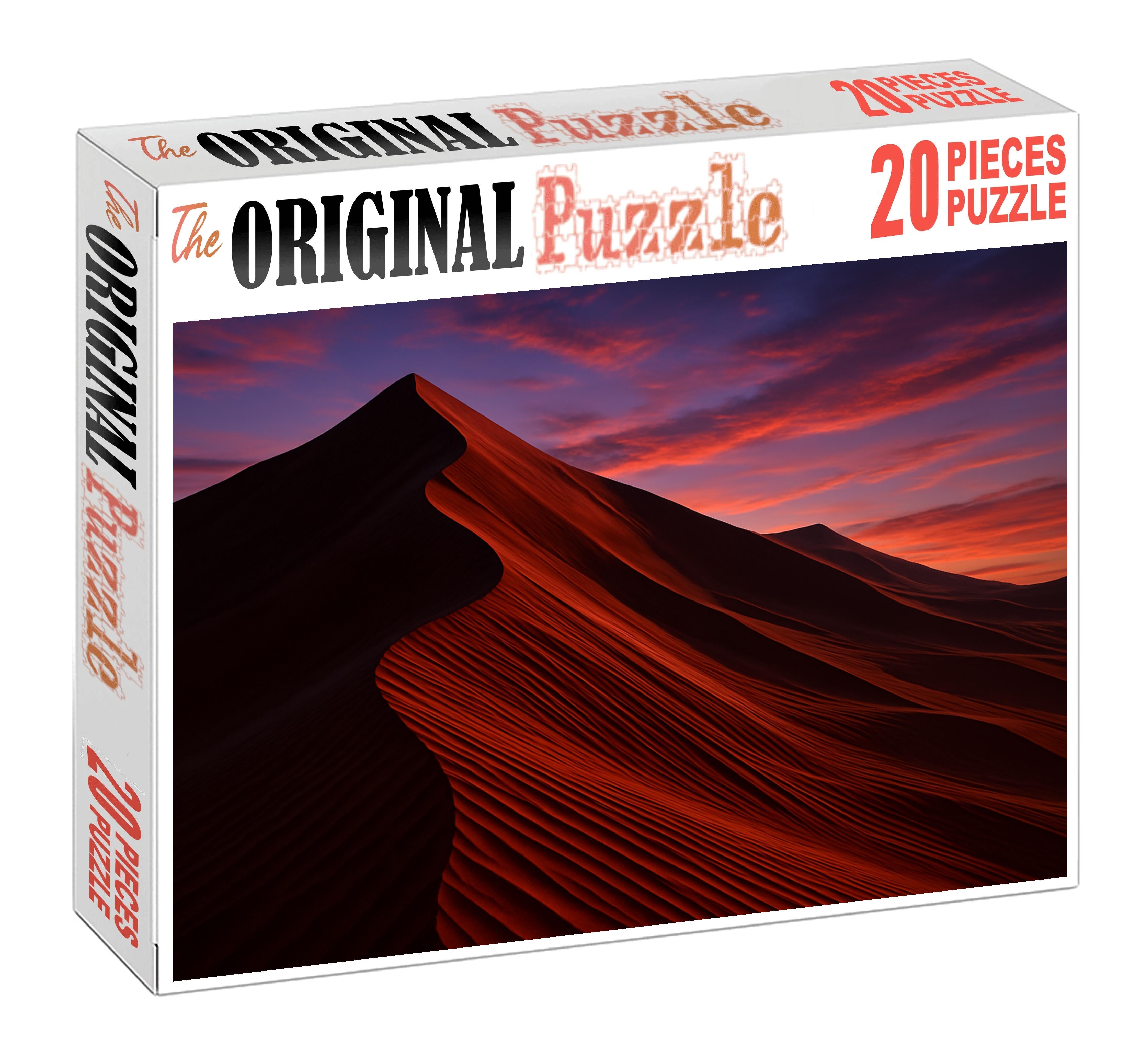 Crimson Twilight Ridge Unique Puzzle Design