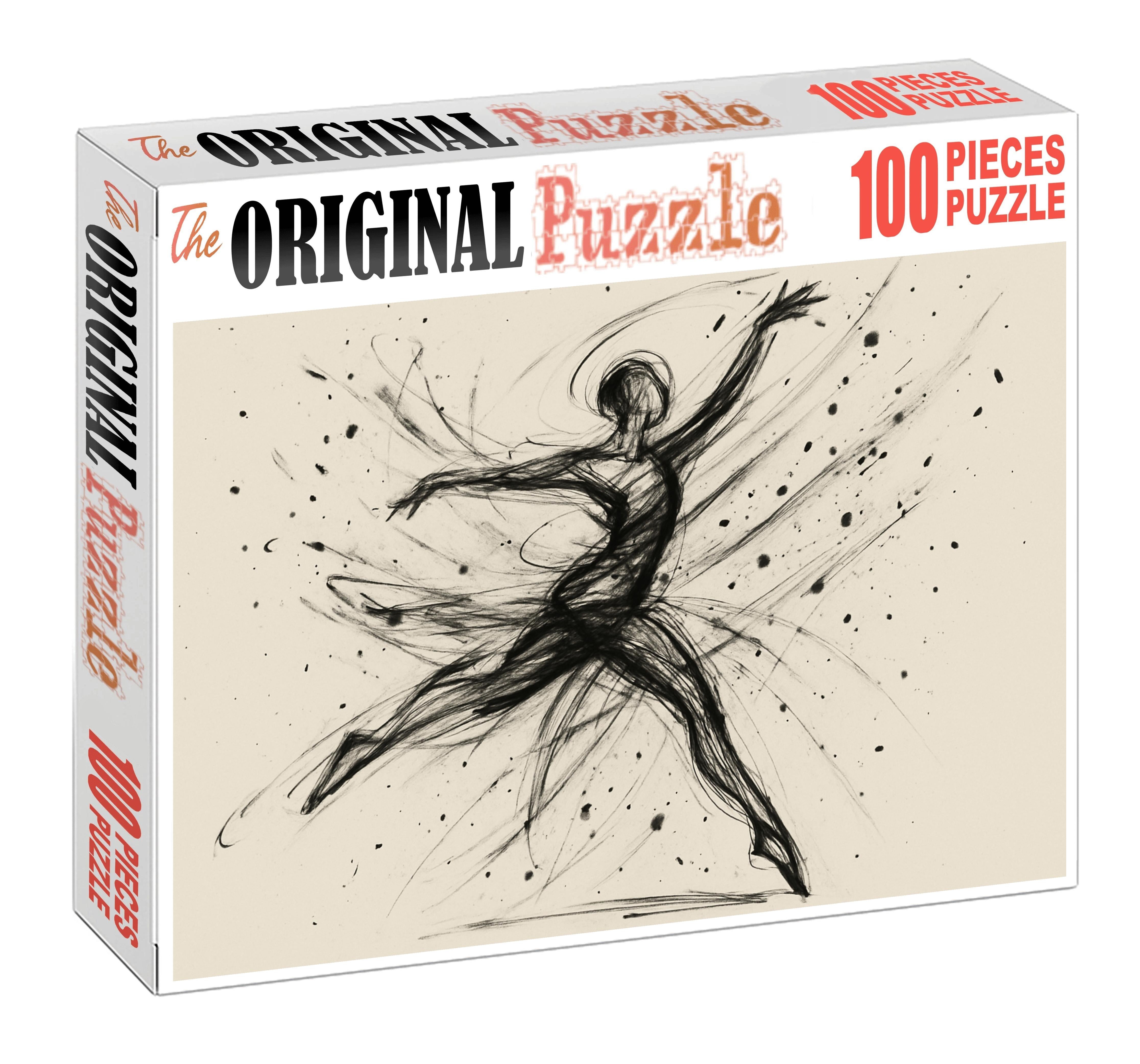 Dynamic Figure Gesture Energetic Ink Lines Conveying Movement And Form 1000 Piece Puzzle