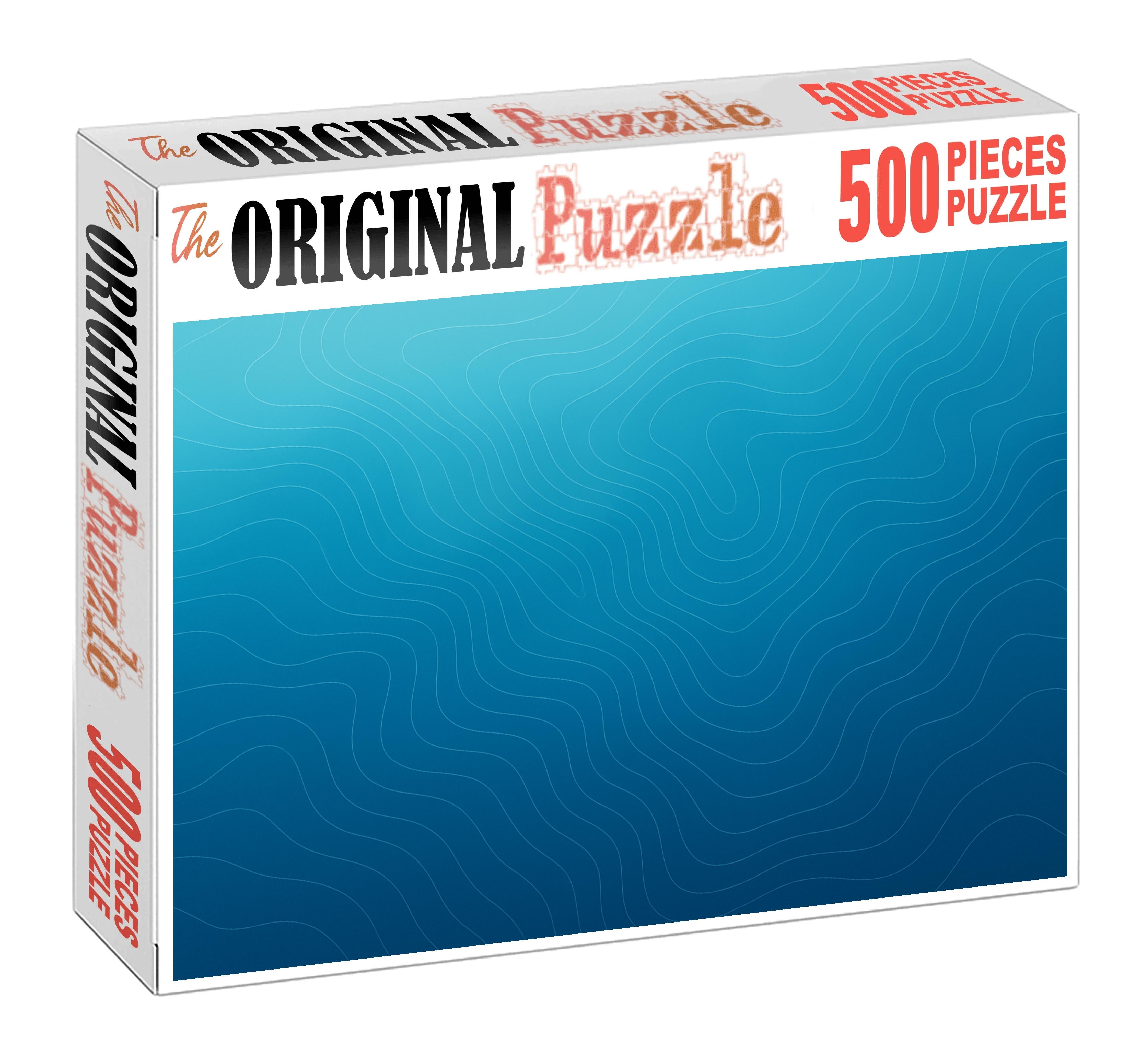 Underwater Relief Gradient Chart 500 Piece Puzzle
