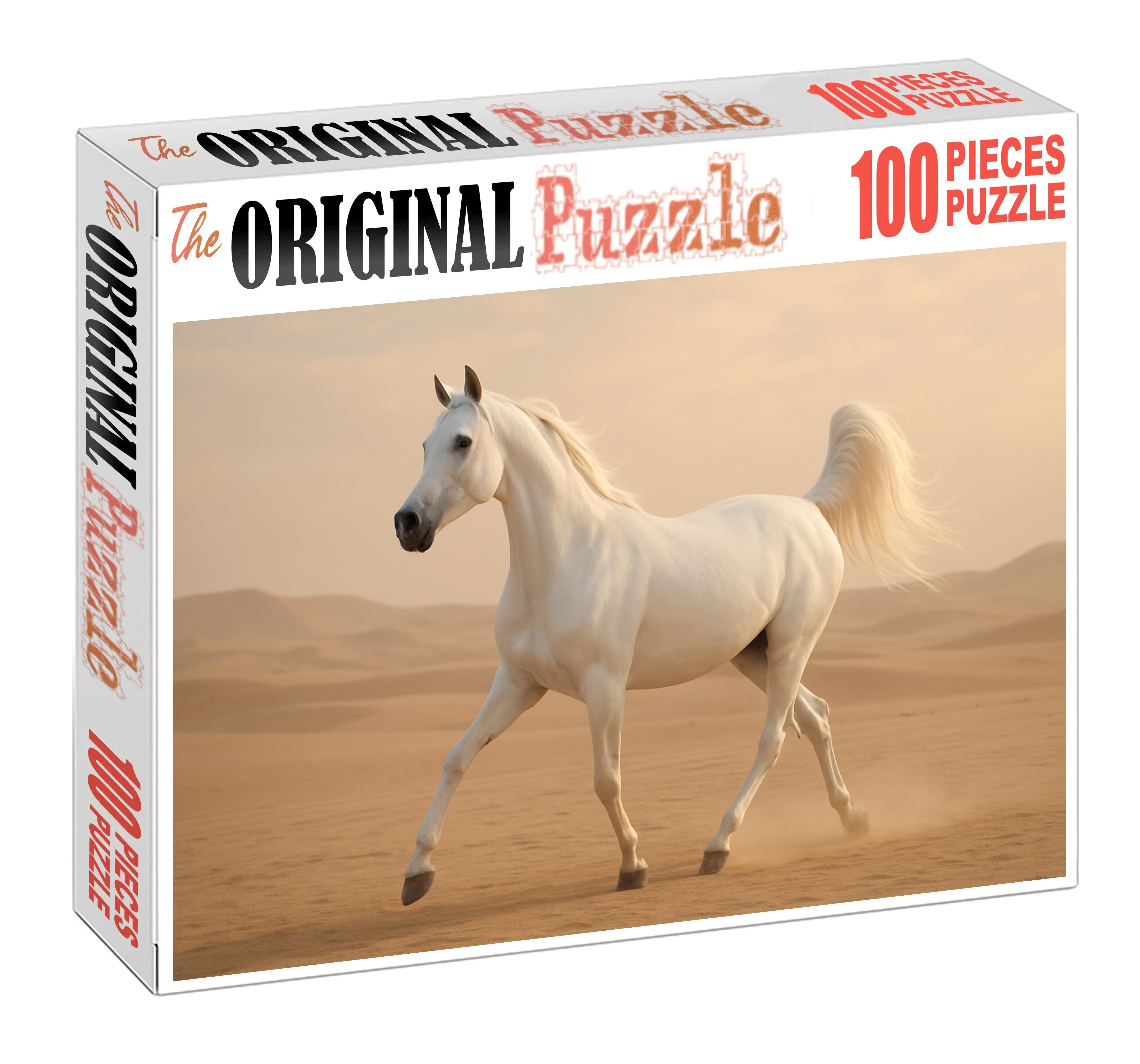 Pearl Star Gazelle Delicate White Arabian Mare Challenging Puzzles