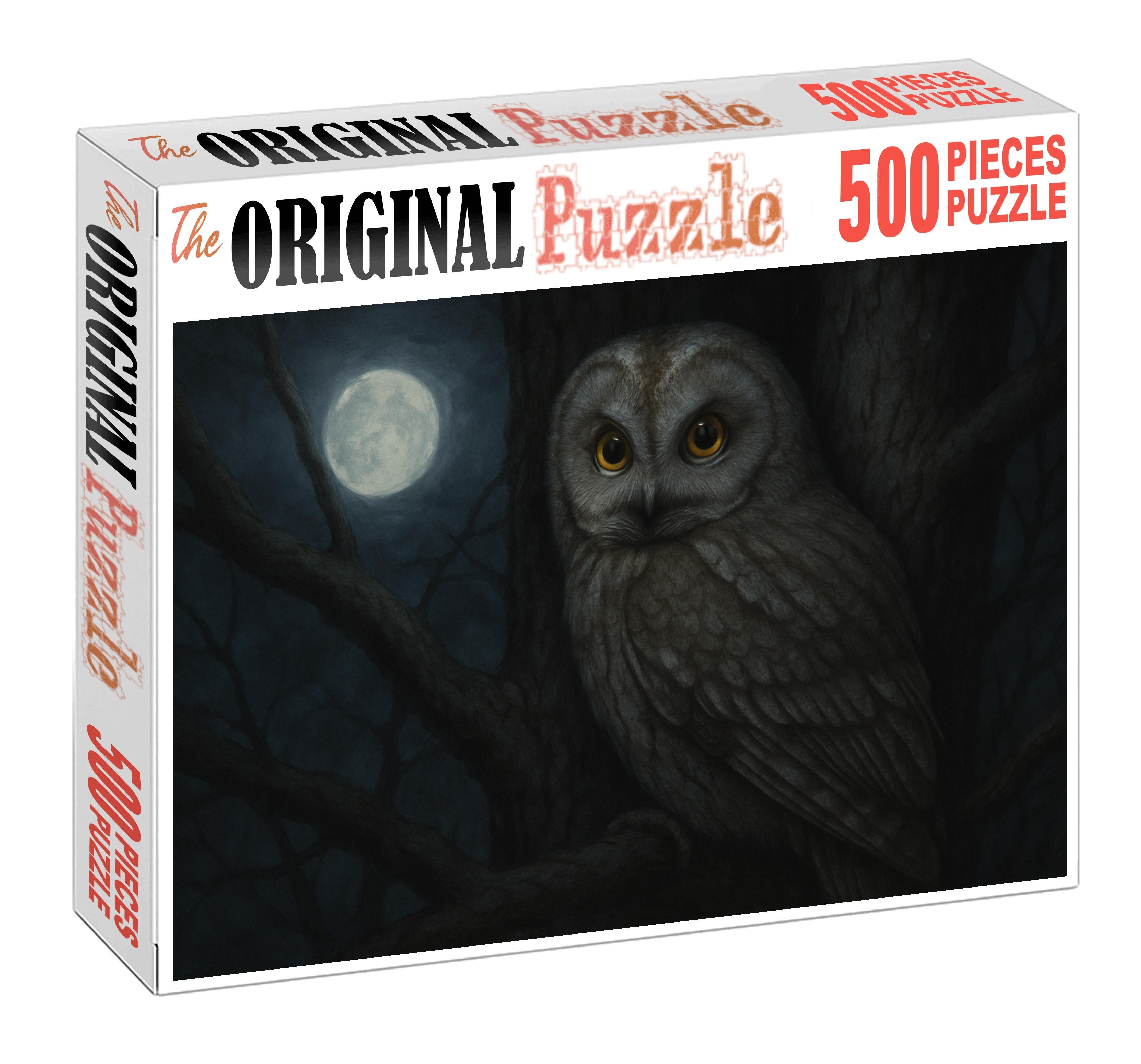 Veiled Owl The Mysterious Forest Sentinel Unique Puzzle Design