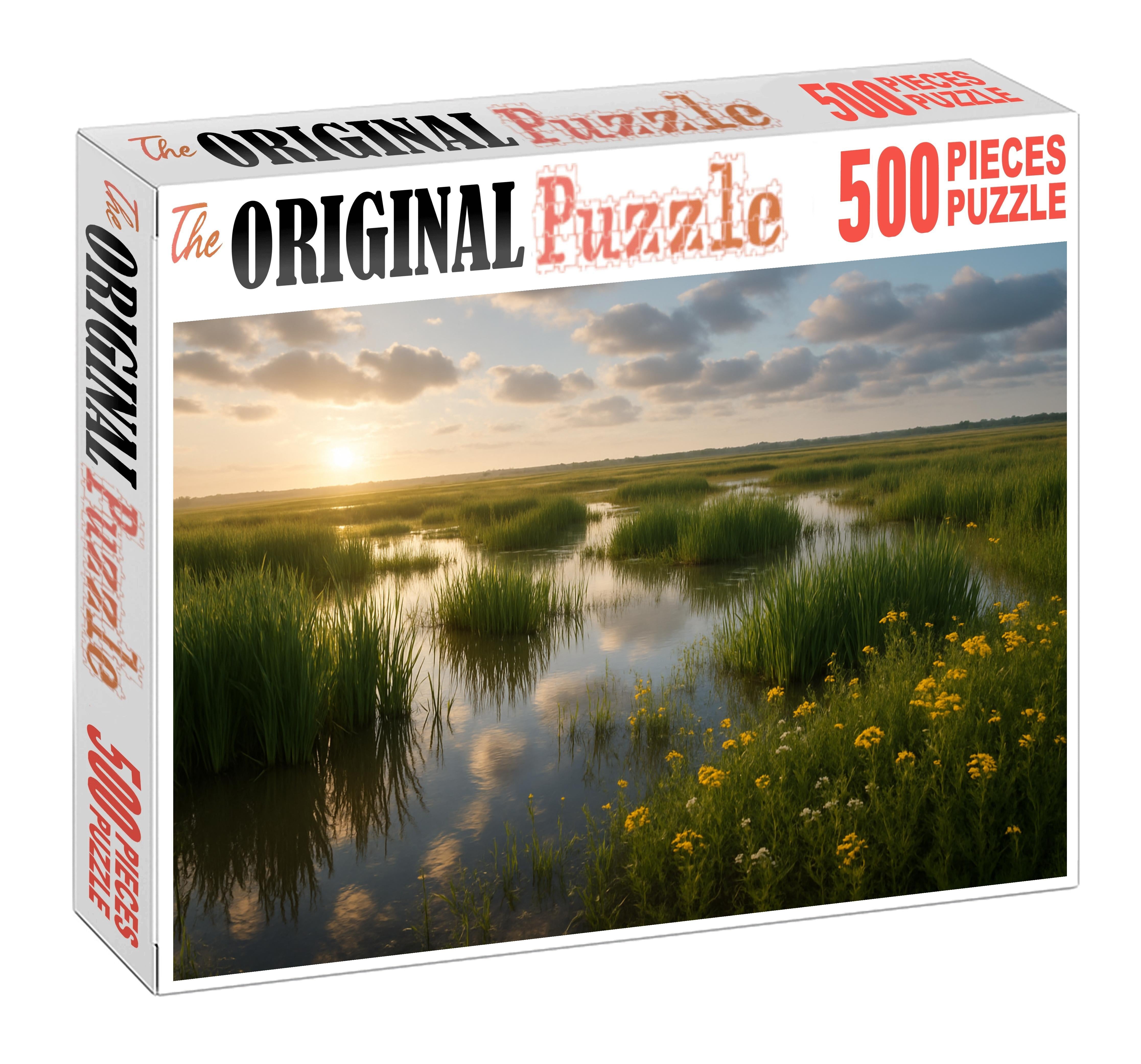 Sunlit Wetland Meadow 20 Piece Puzzle