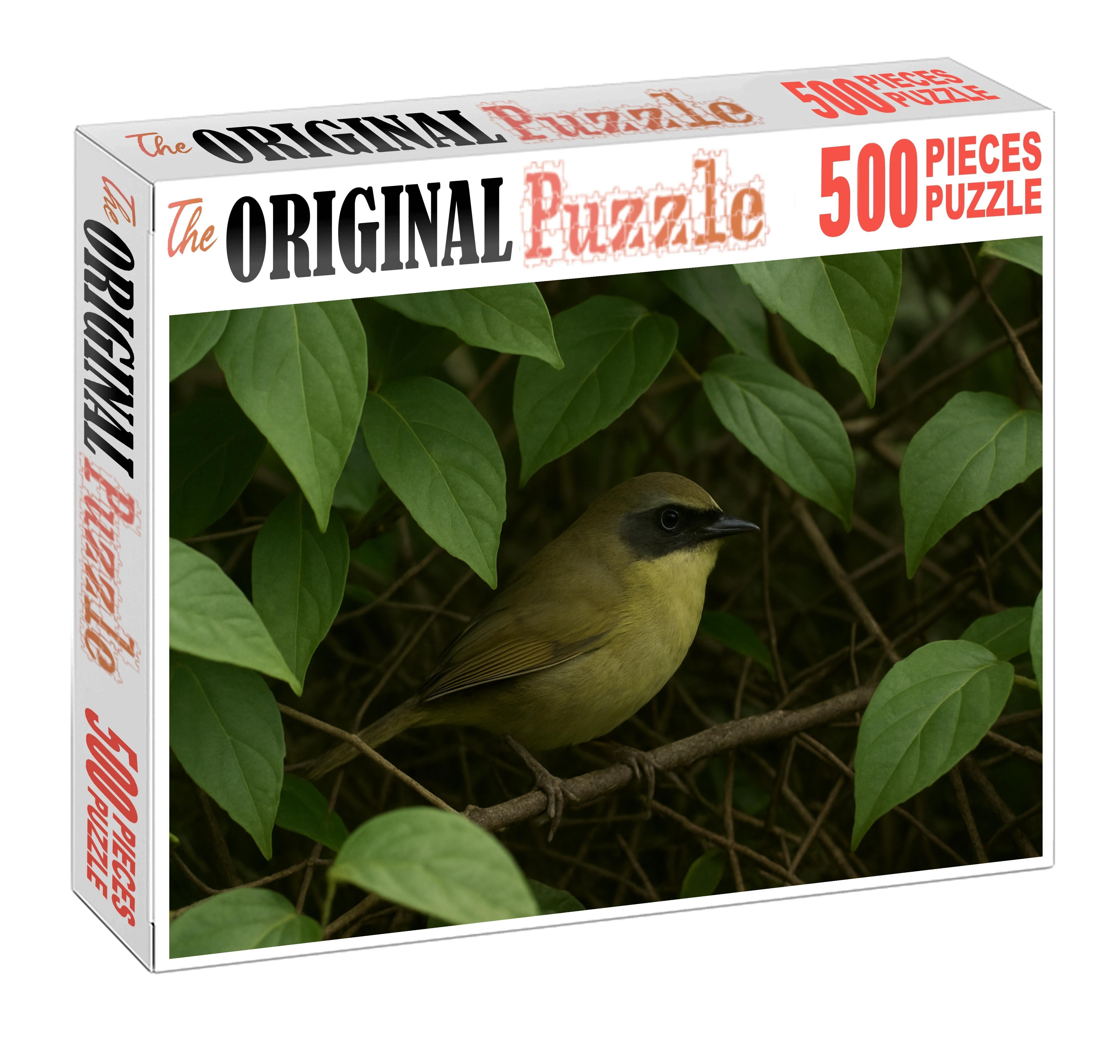 Mourning Warbler Subtle Song In Dense Understory 300 Piece Puzzle