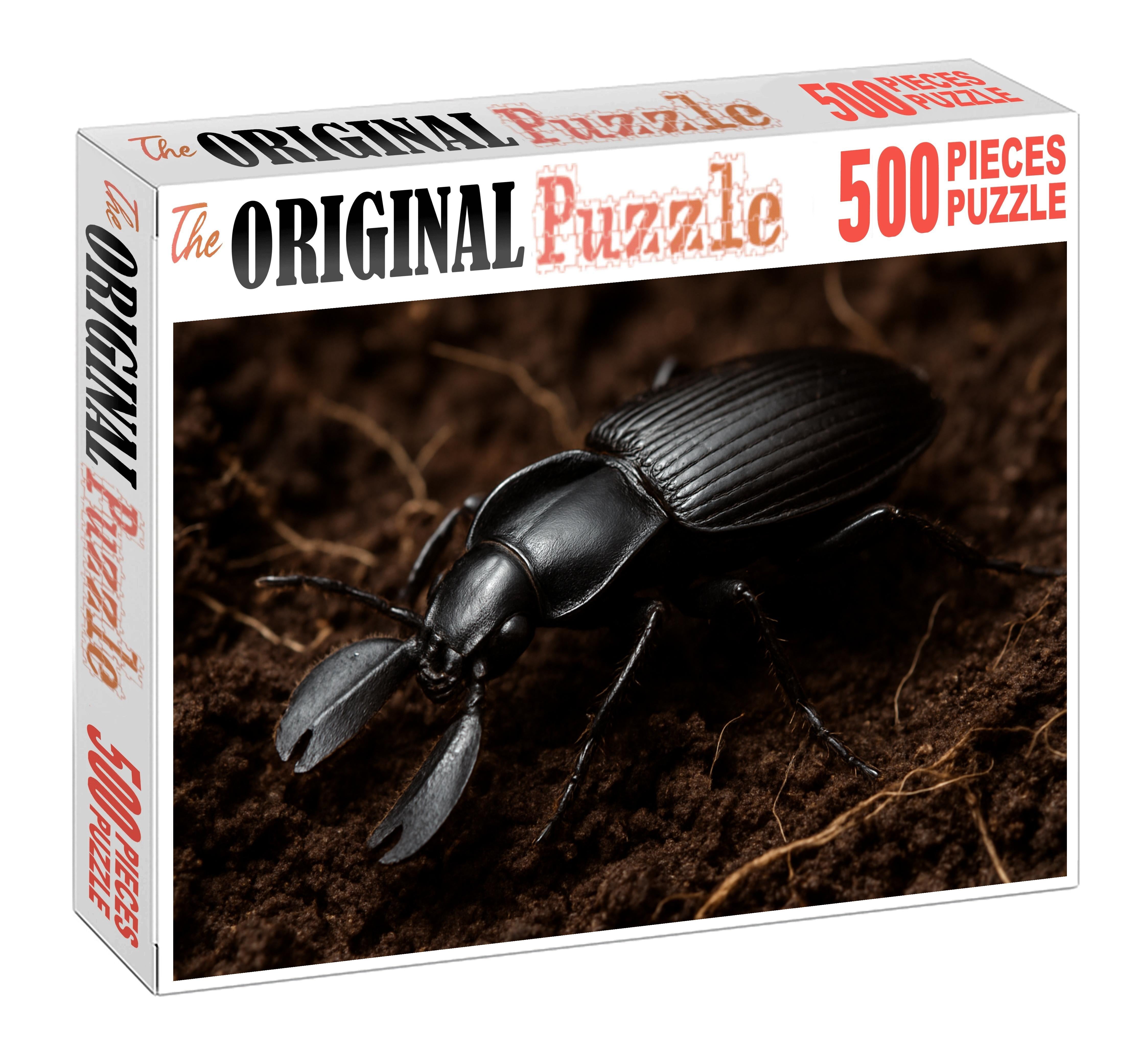 Obsidian Burrower Subterranean Insect With Hardened Armor Plates Puzzle Collection