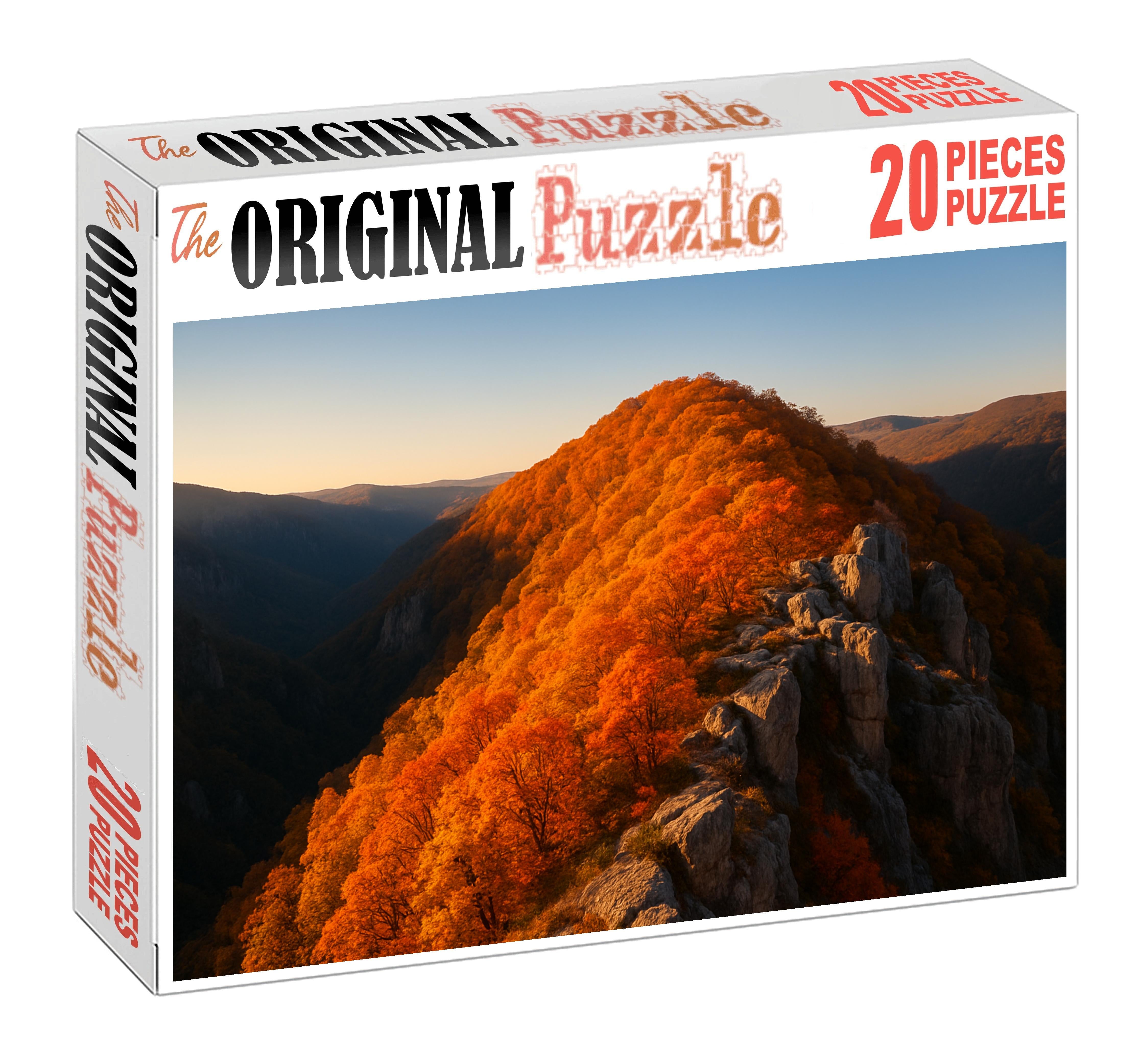 Crimson Autumn Ridge 100 Piece Puzzle