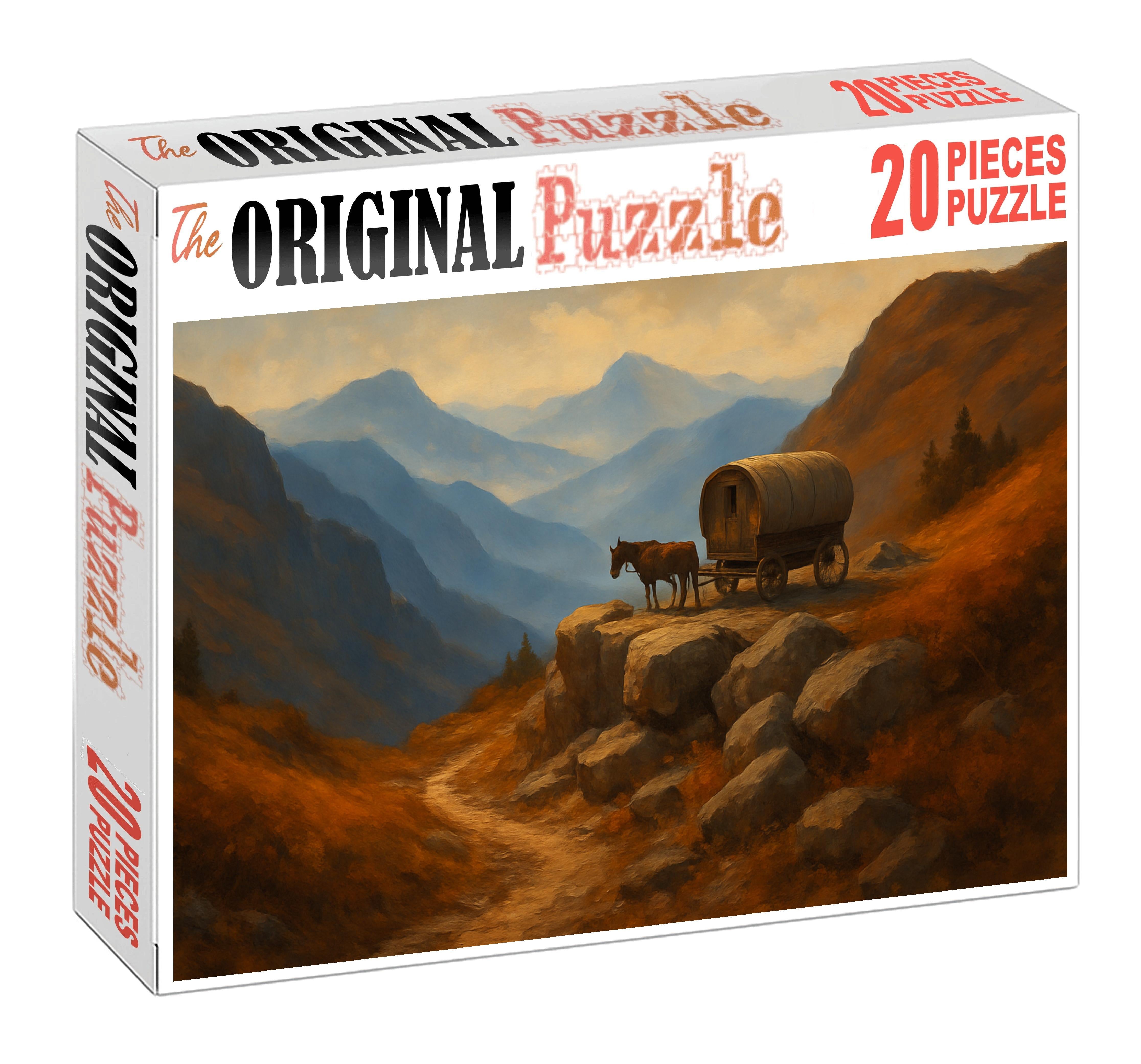 Mountain Pass Caravan Custom Jigsaw Puzzle