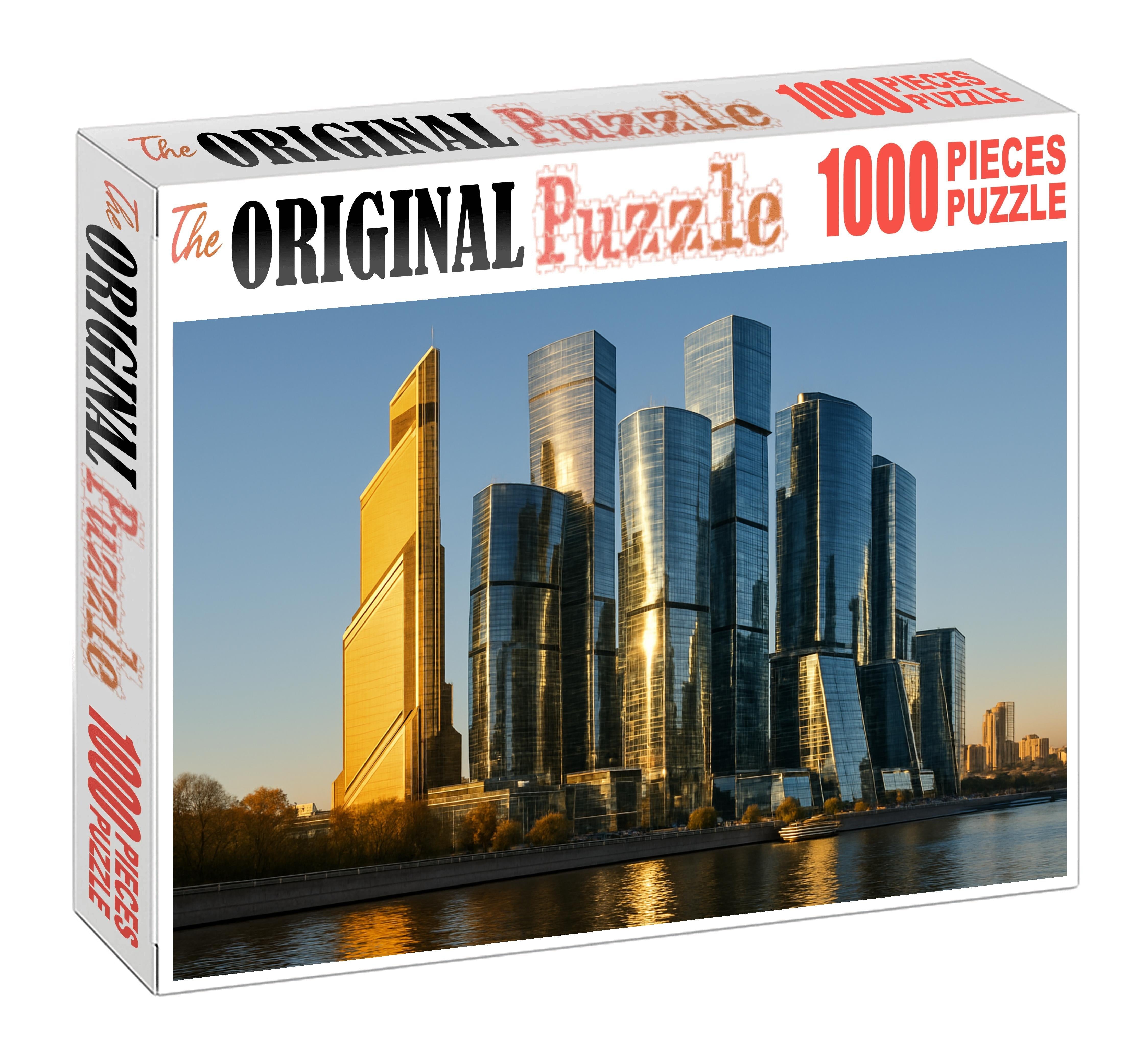 Moscow City Skyline A Striking Modern Cluster Featuring The Federation Tower And Mercury City Tower Symbolizing Russias Financial Strength Unique Puzzle Design