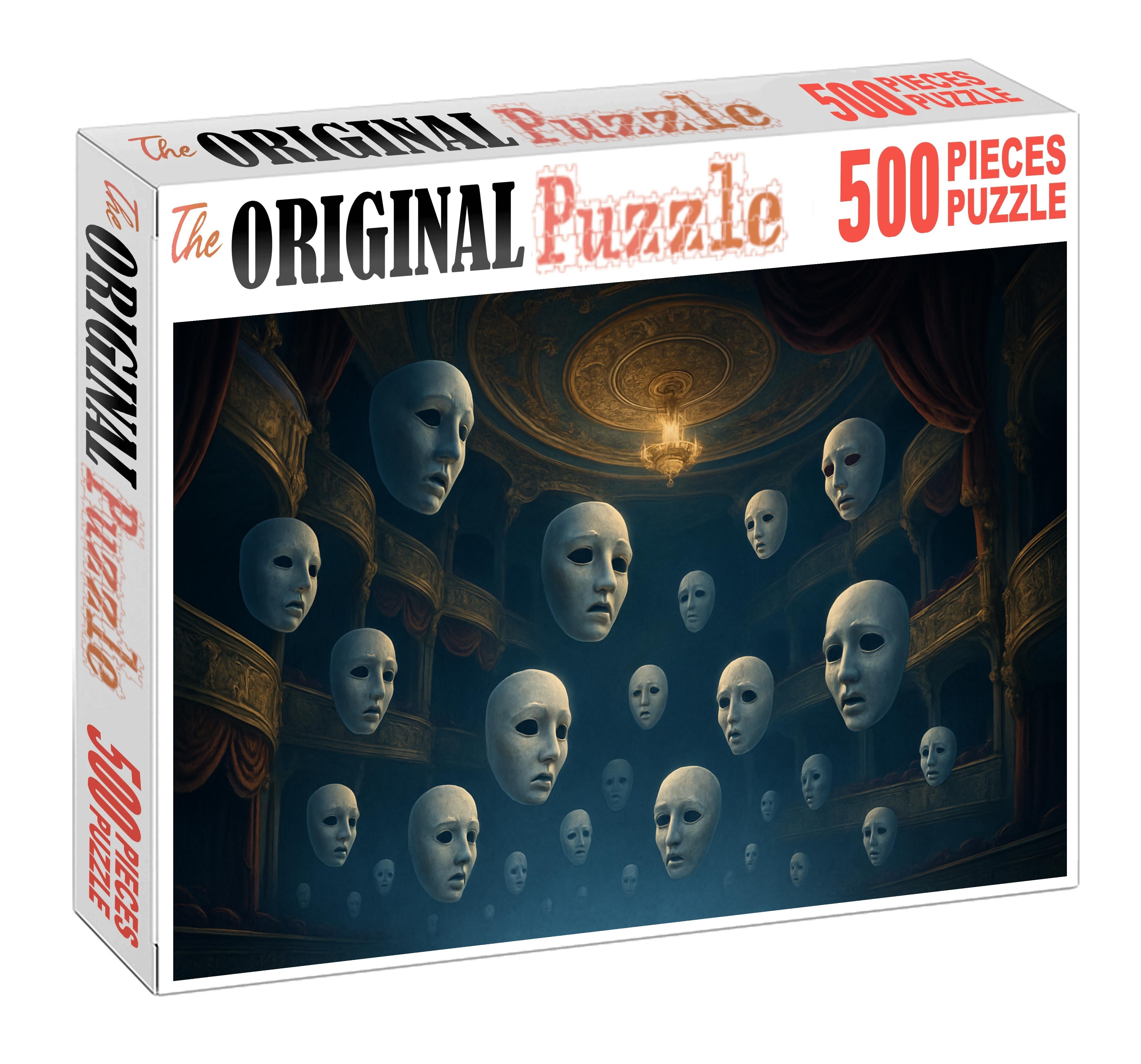 The Upside-down Theater Of Floating Masks 300 Piece Puzzle