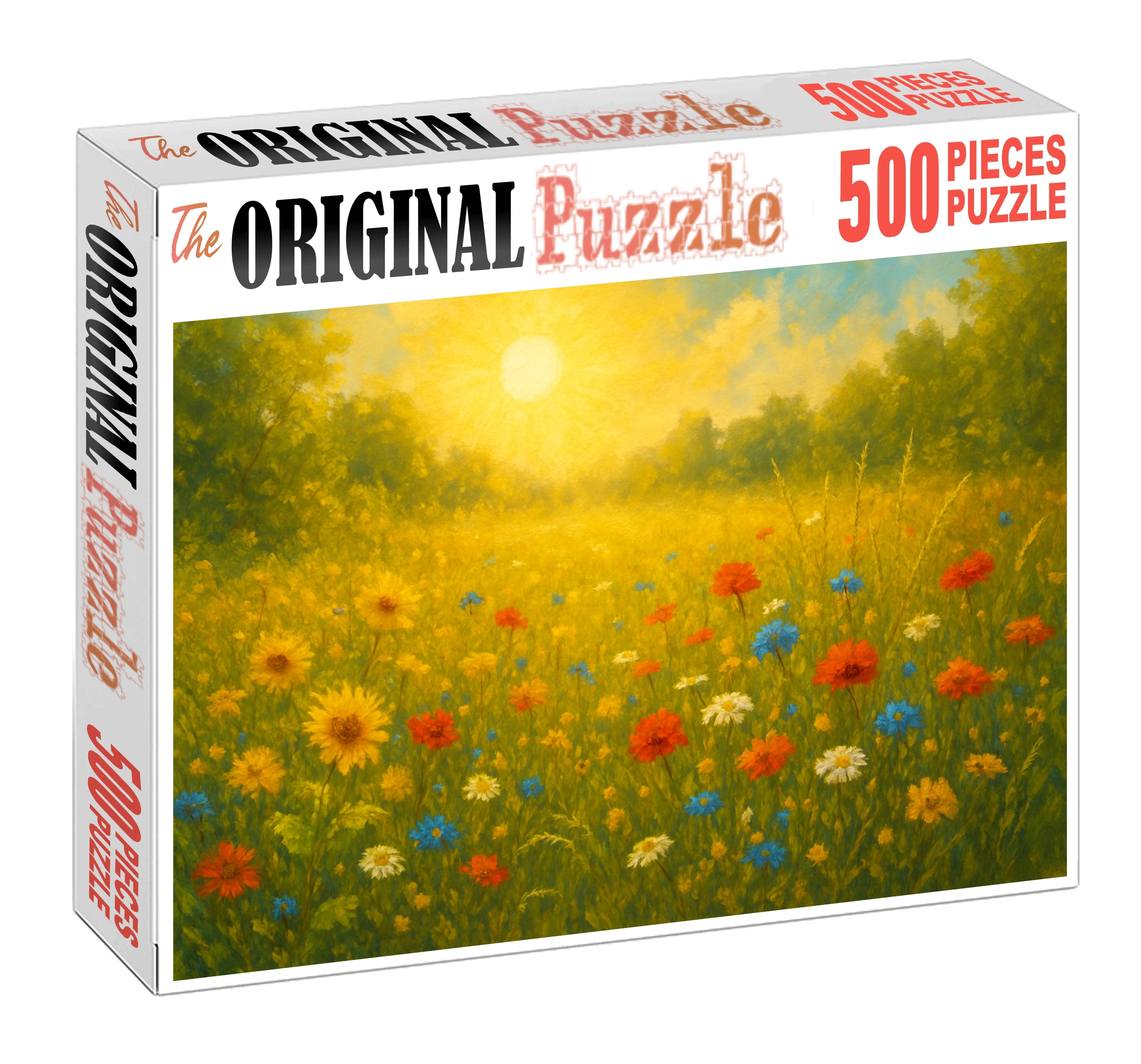 Golden Sunburst Clearing 300 Piece Puzzle