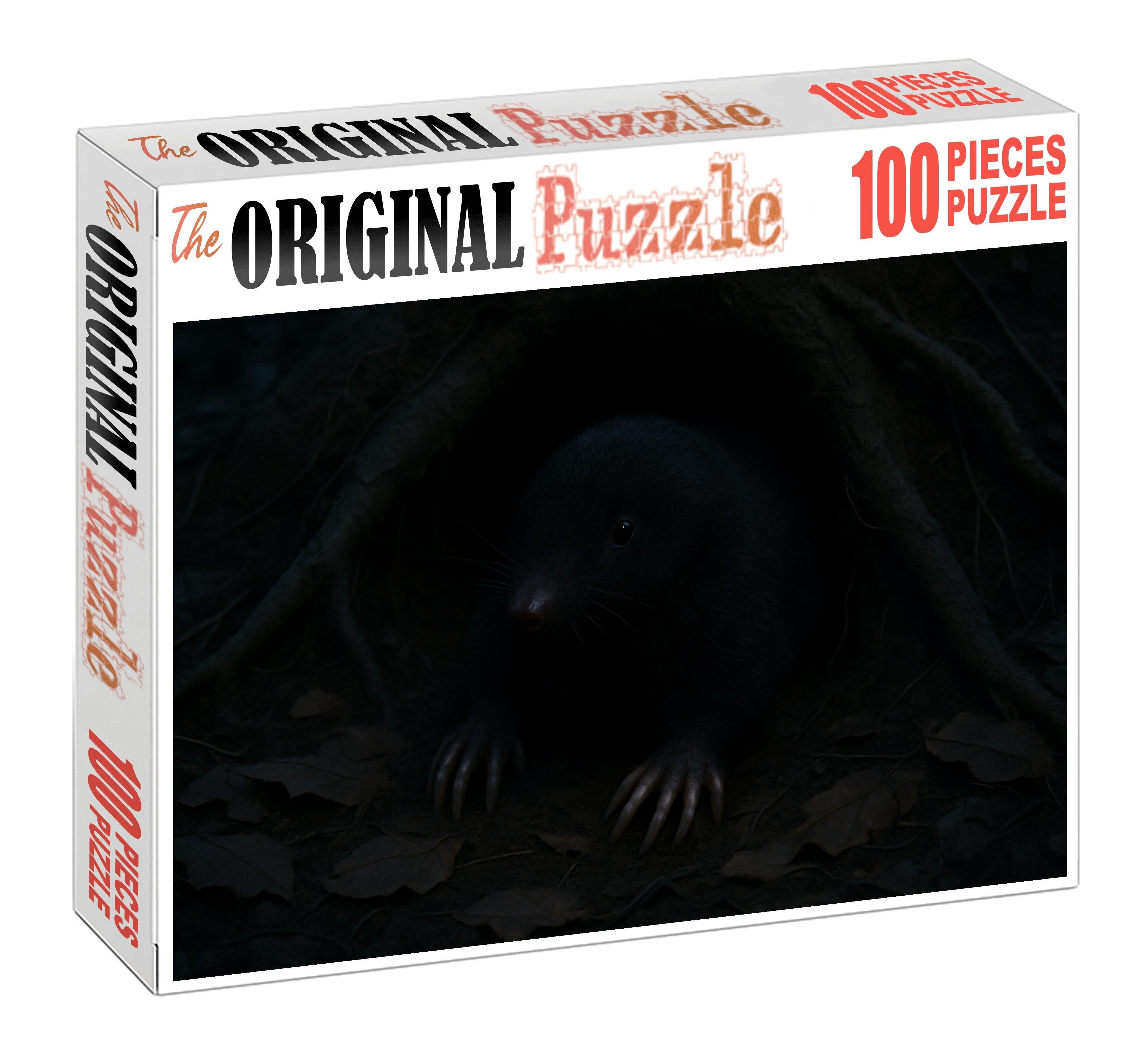 Obsidian Whisper Shadow-dwelling Burrower 50 Piece Puzzle