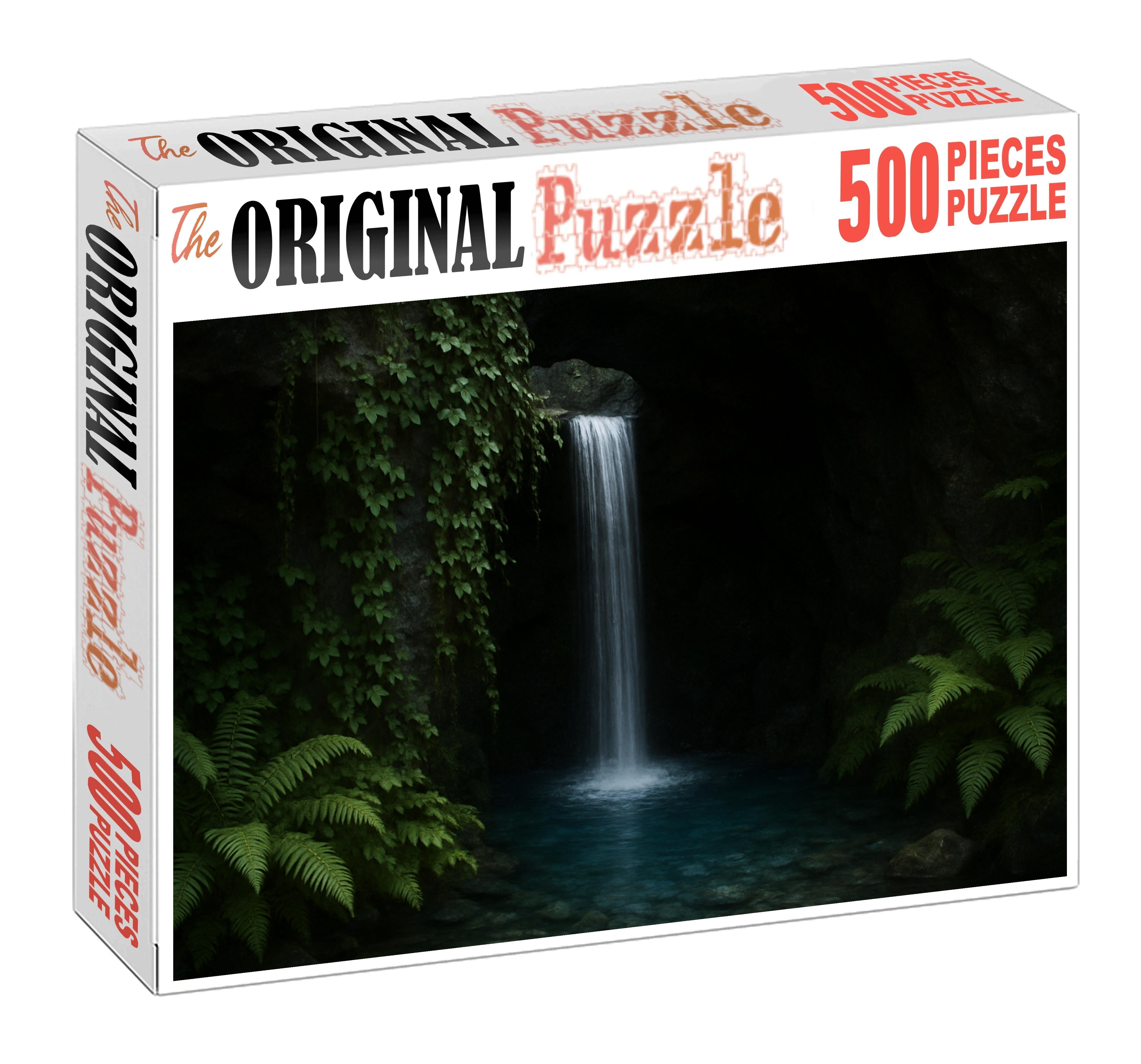 Hidden Sapphire Grotto Custom Jigsaw Puzzle