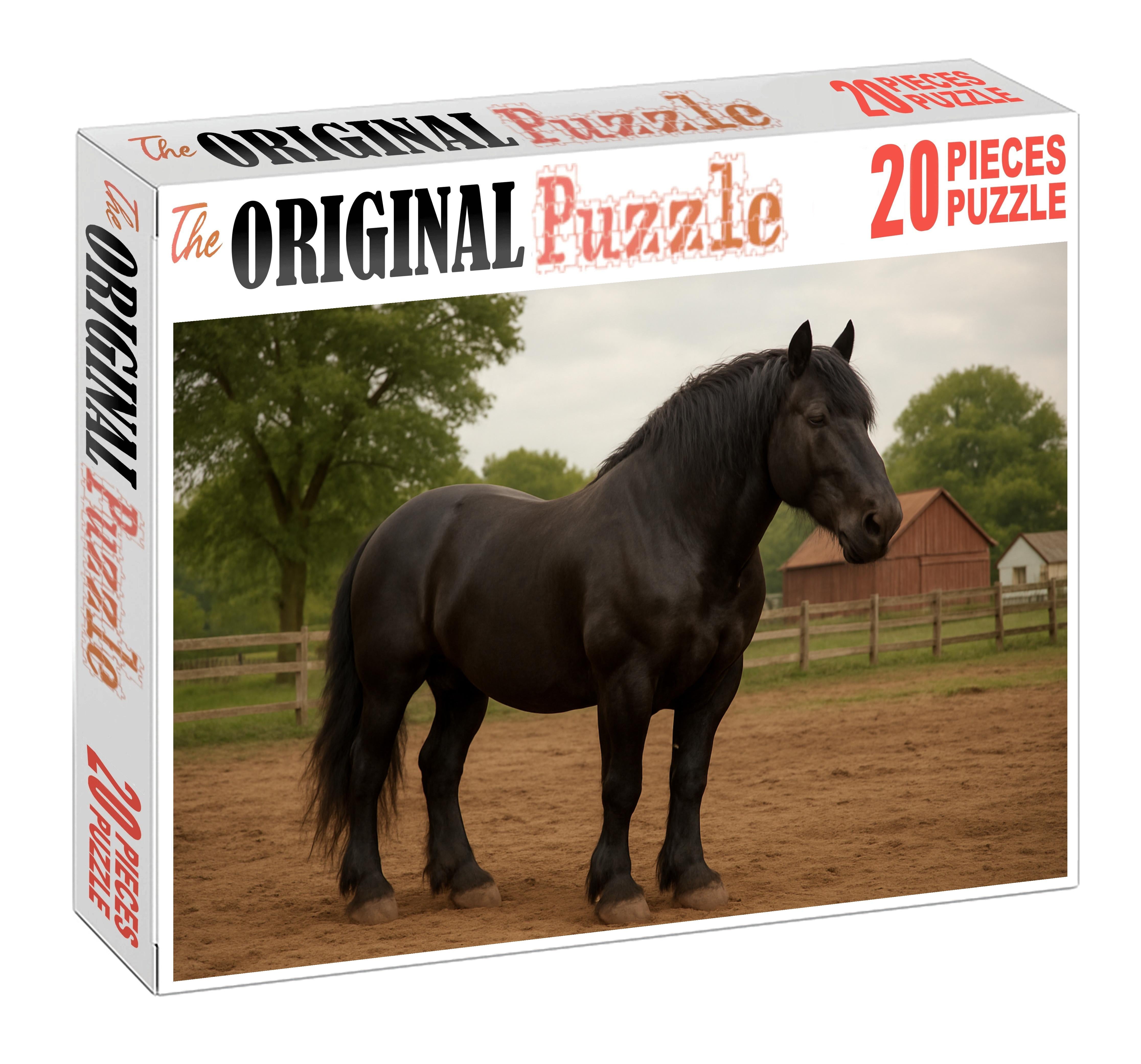 Thunderstrike Muscular Black Draft Cross With Grounded Power Puzzle For Adults