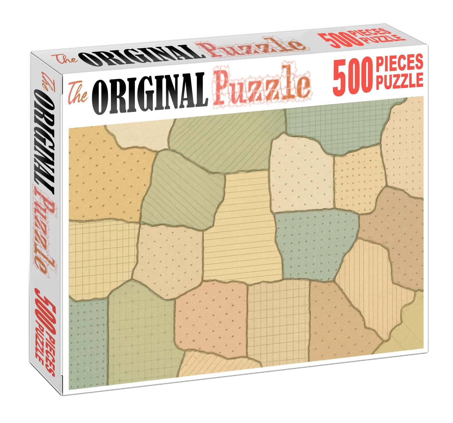 Soil Texture Mosaic With Hatch Overlay Premium Puzzle Pieces