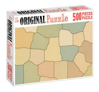 Soil Texture Mosaic With Hatch Overlay Premium Puzzle Pieces