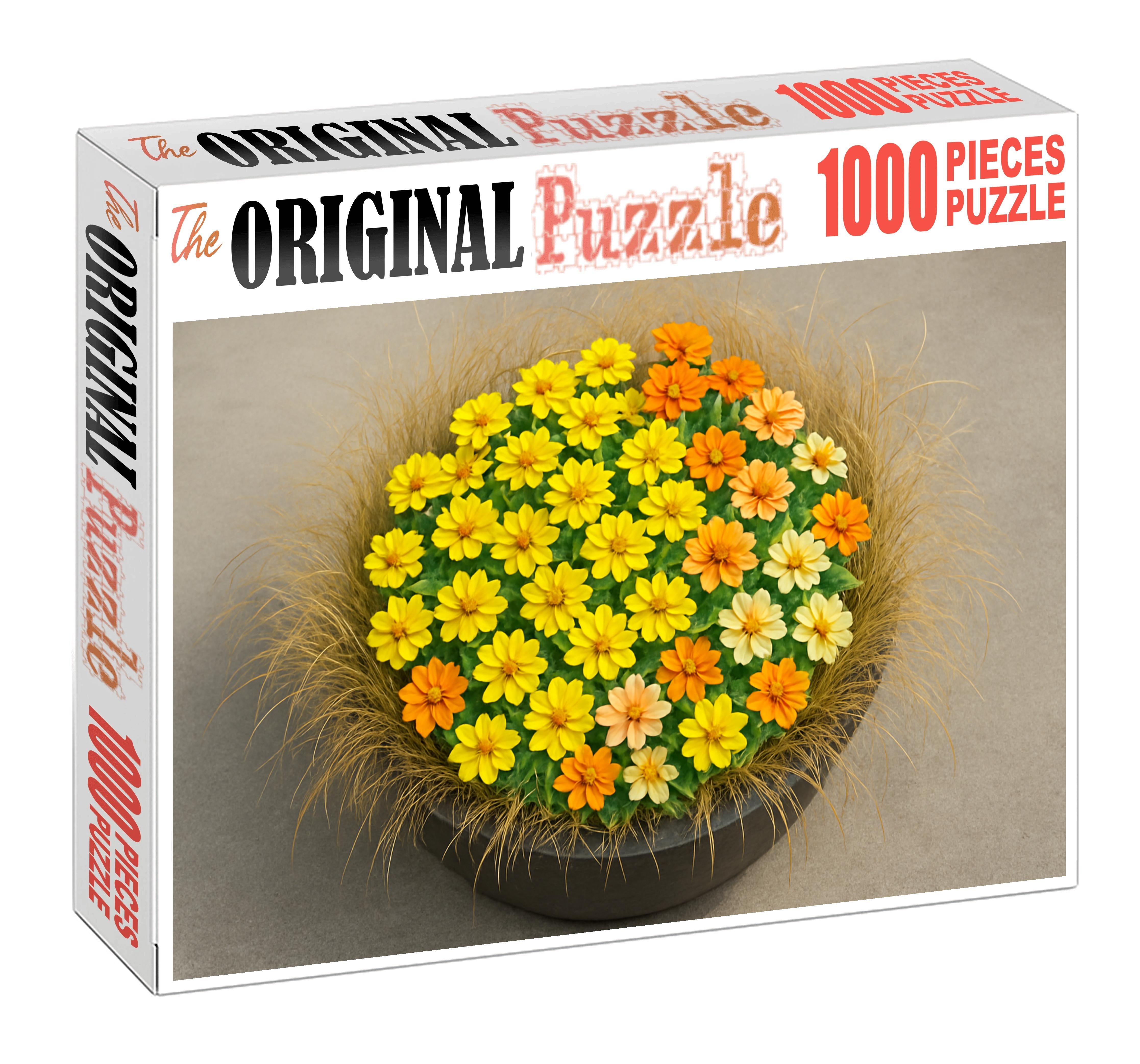 Golden Sunburst Planter 100 Piece Puzzle