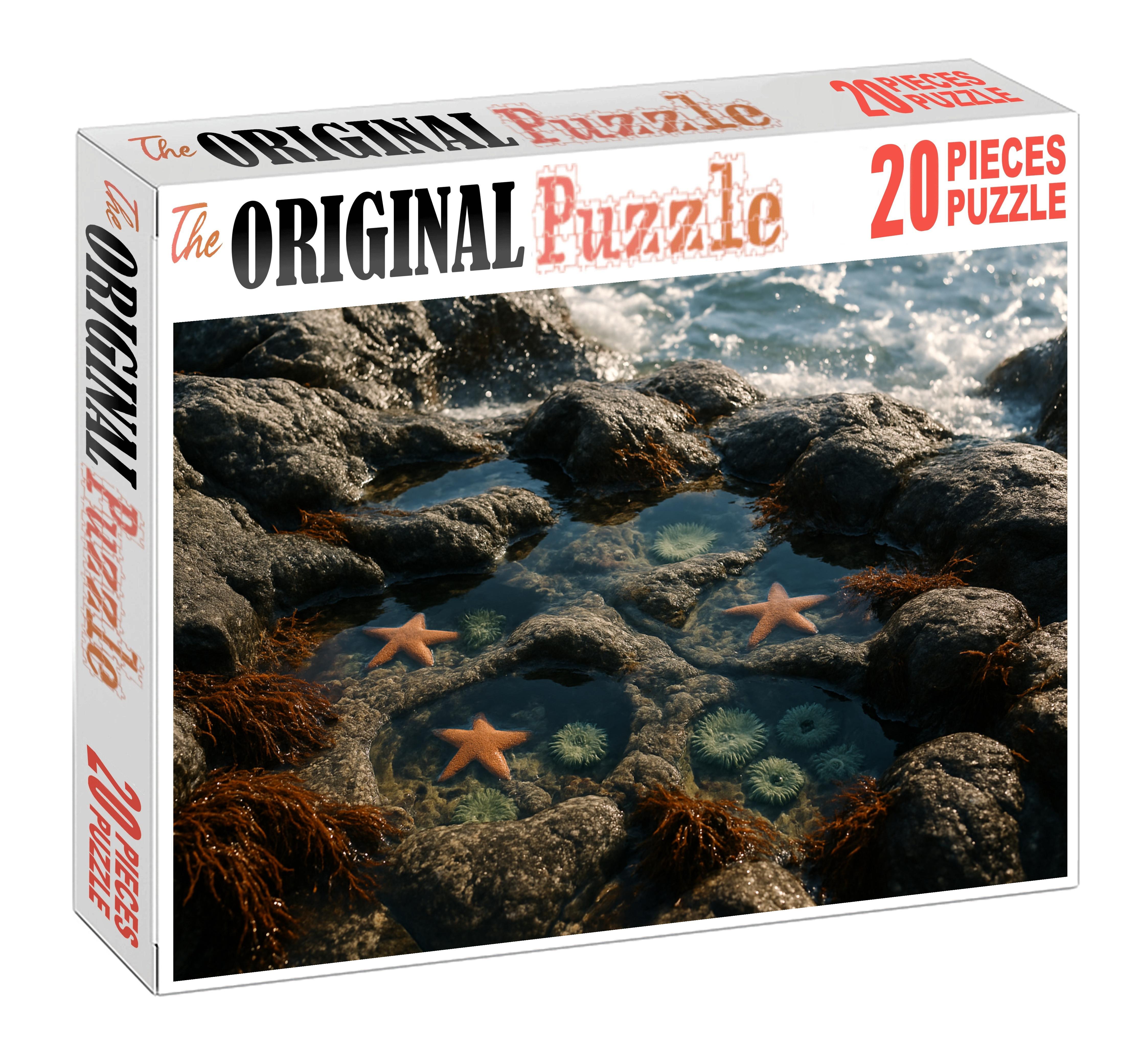 Silver Tide Pool Haven Custom Jigsaw Puzzle