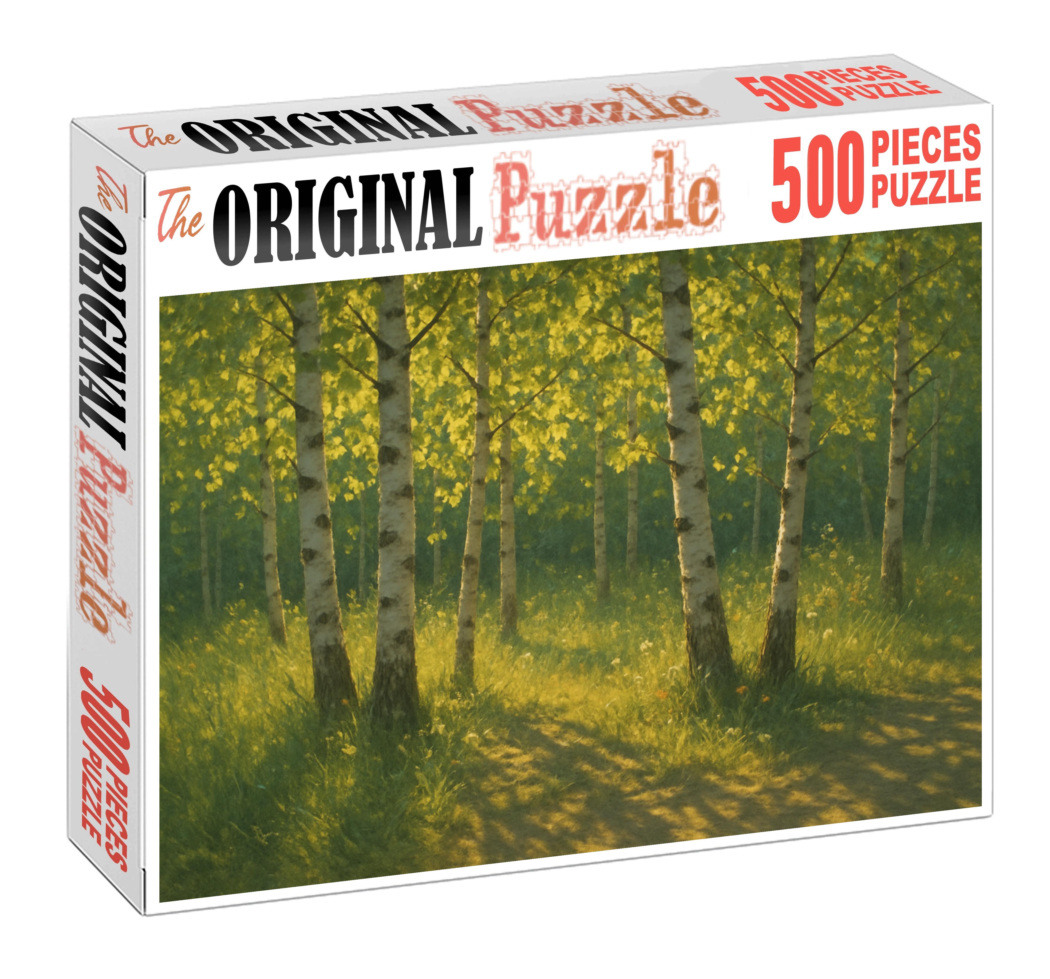 Sunlit Aspen Breeze Custom Jigsaw Puzzle