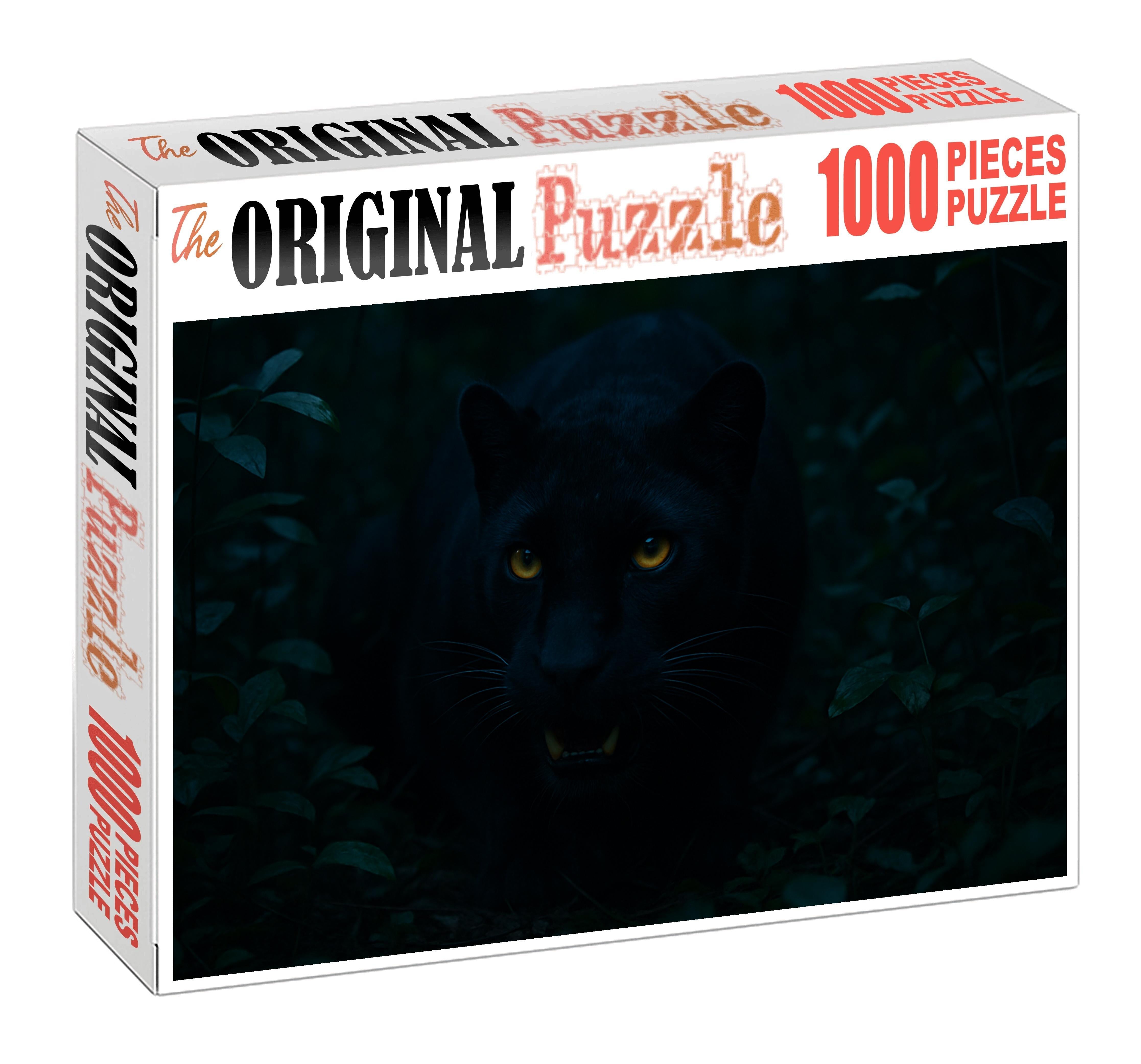 Sable Fang Stealthy Carnivore With Elongated Canines And Night Vision Custom Jigsaw Puzzle