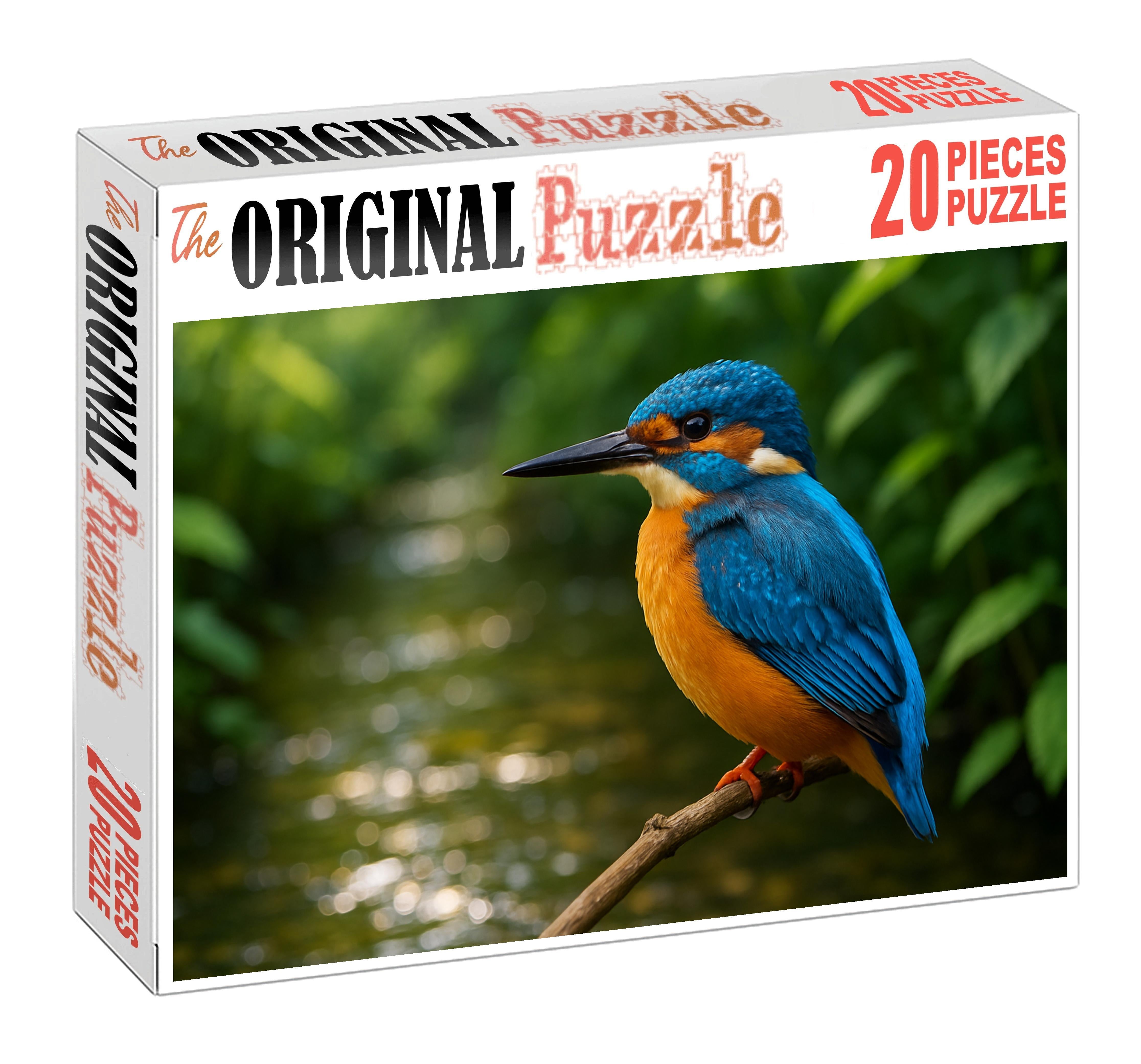 Azure Kingfisher Jewel Of The Streamside Large Format Puzzle
