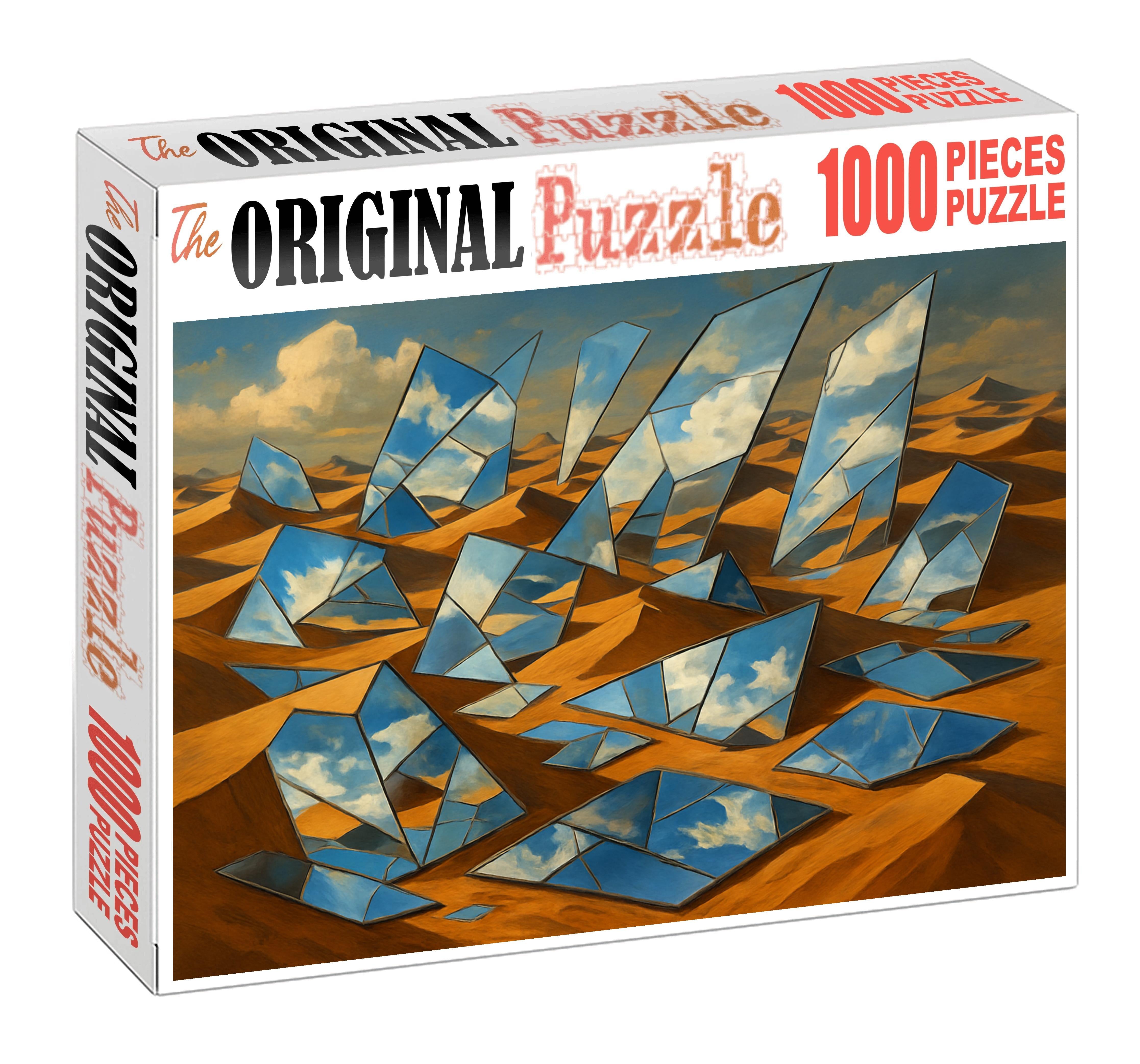 Mirrored Desert Of Fractured Time 200 Piece Puzzle