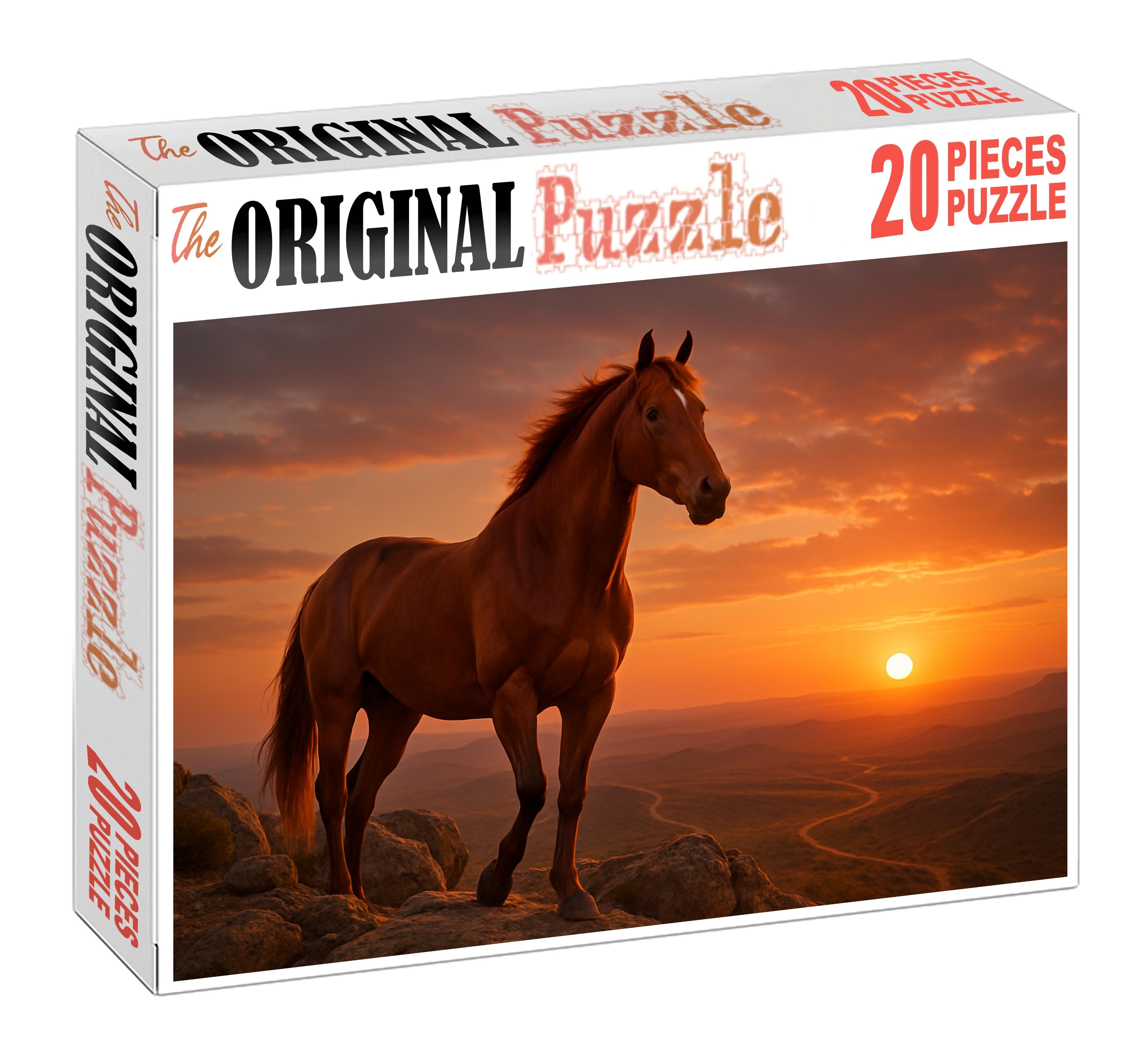 Crimson Ember Endurance Champion Large Format Puzzle