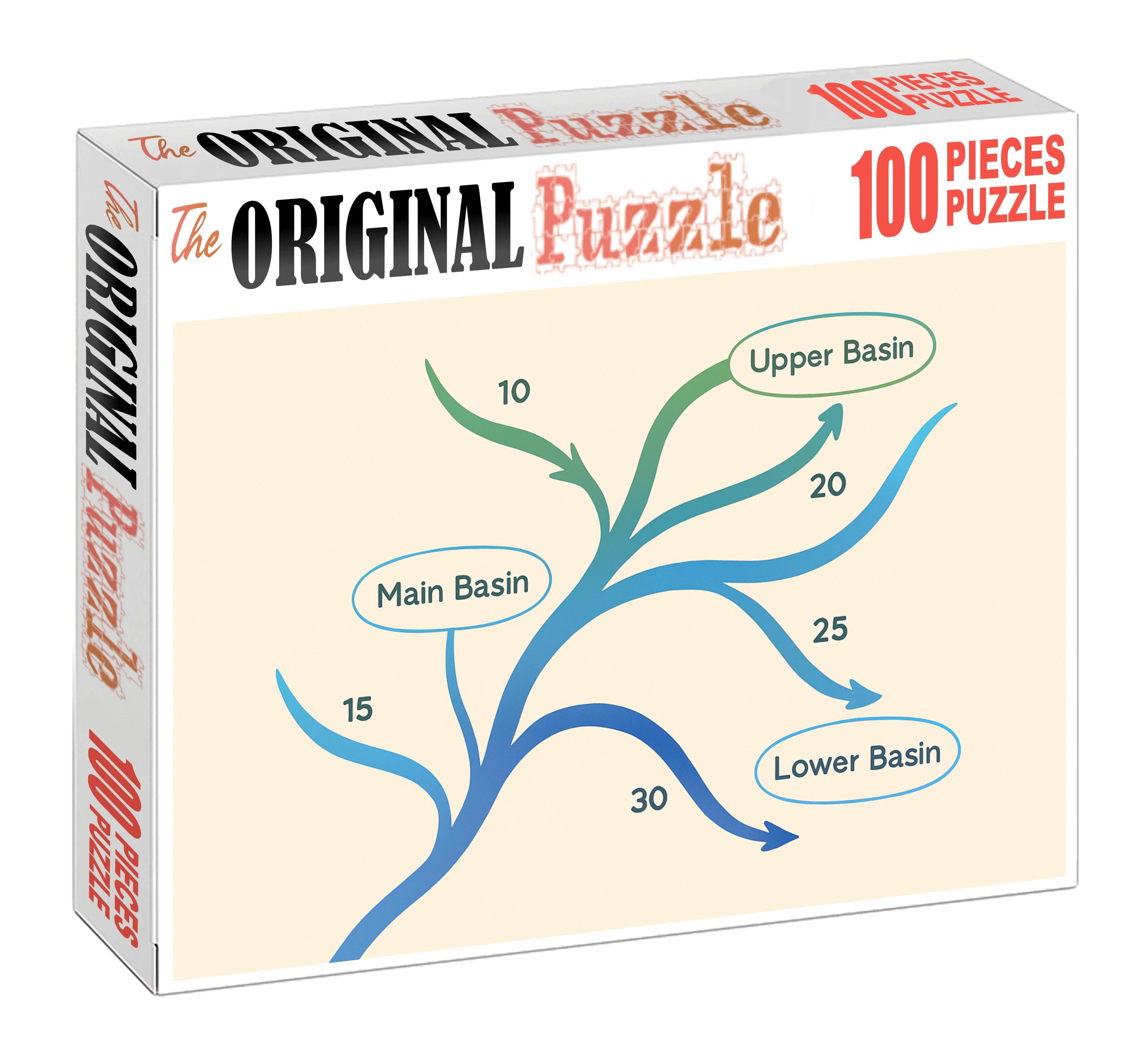 River Basin Flow Network Diagram Large Format Puzzle