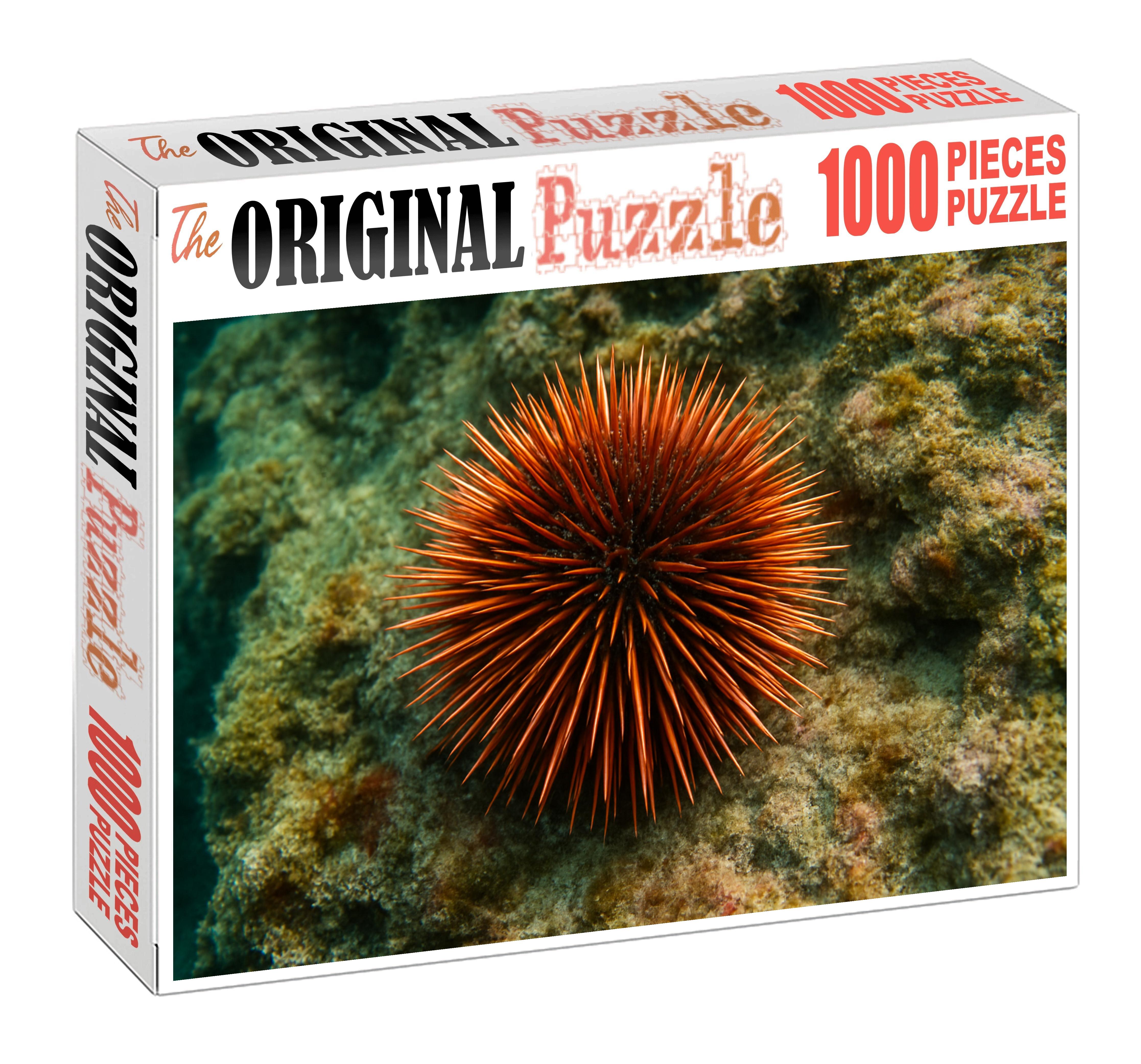 Copper-spined Sea Urchin Armored Forager With Brilliant Metallic Hues Puzzle For Adults