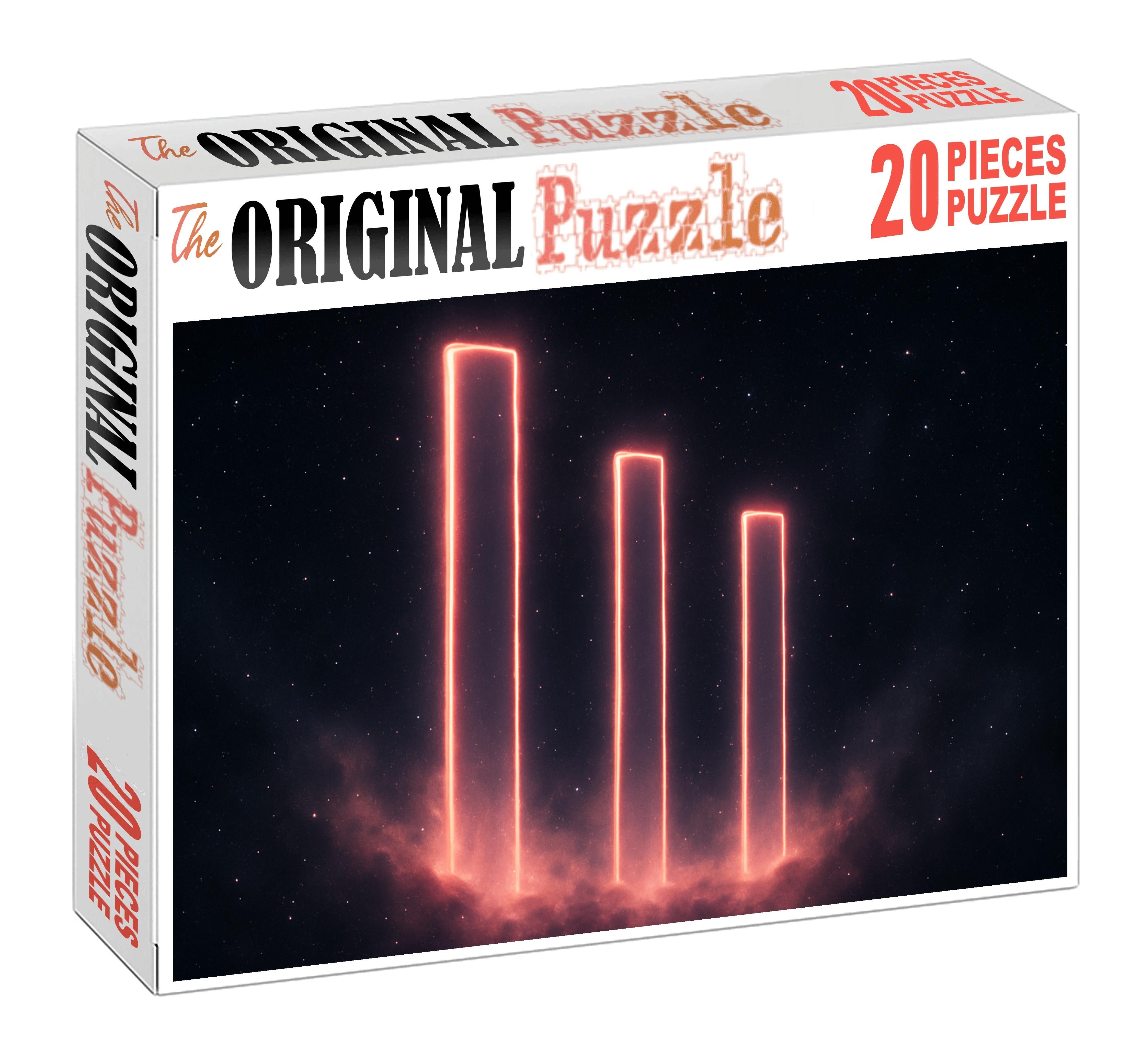 Radiant Cosmic Pillars Large Format Puzzle