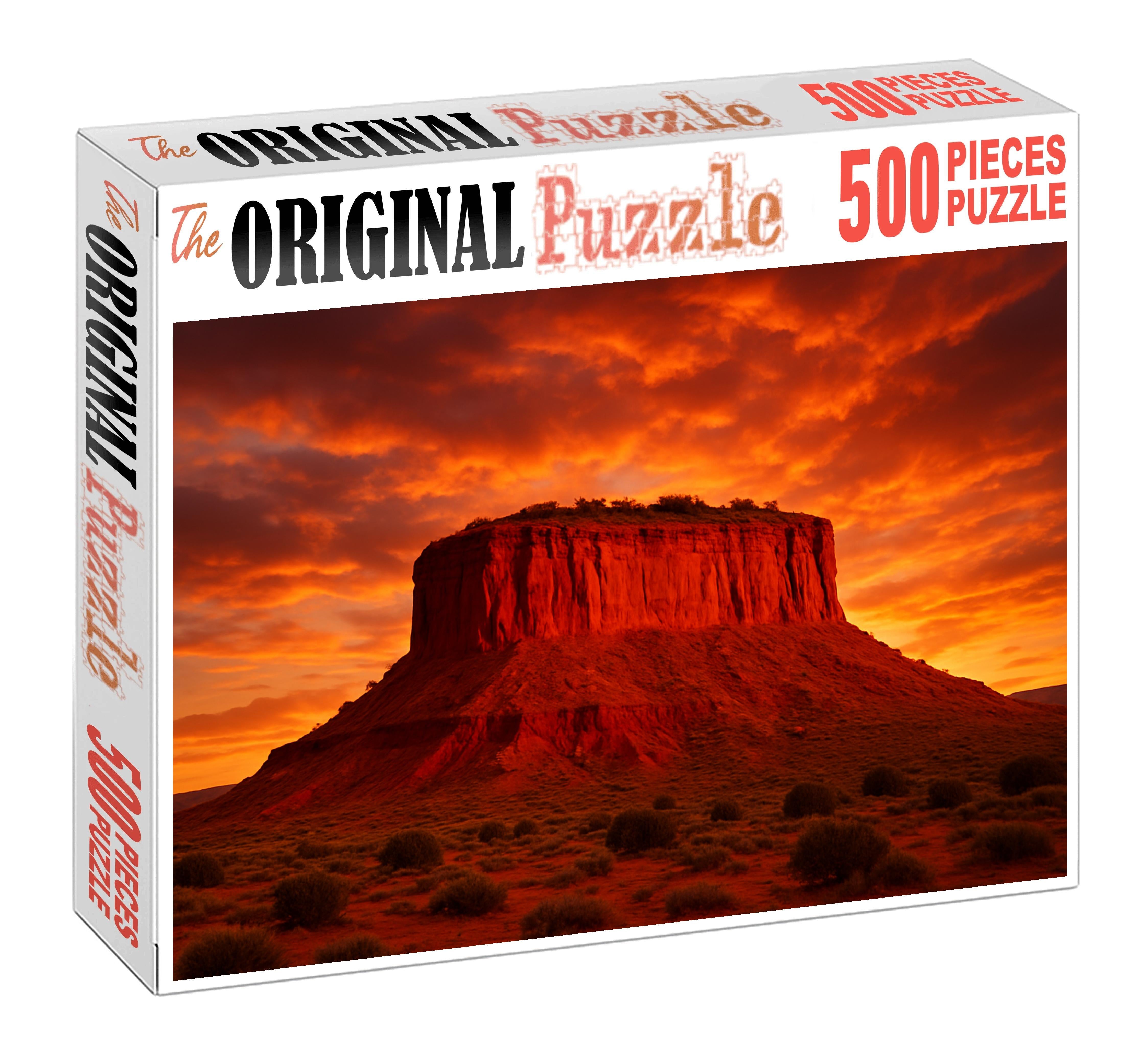 Crimson Sunset Mesa 20 Piece Puzzle