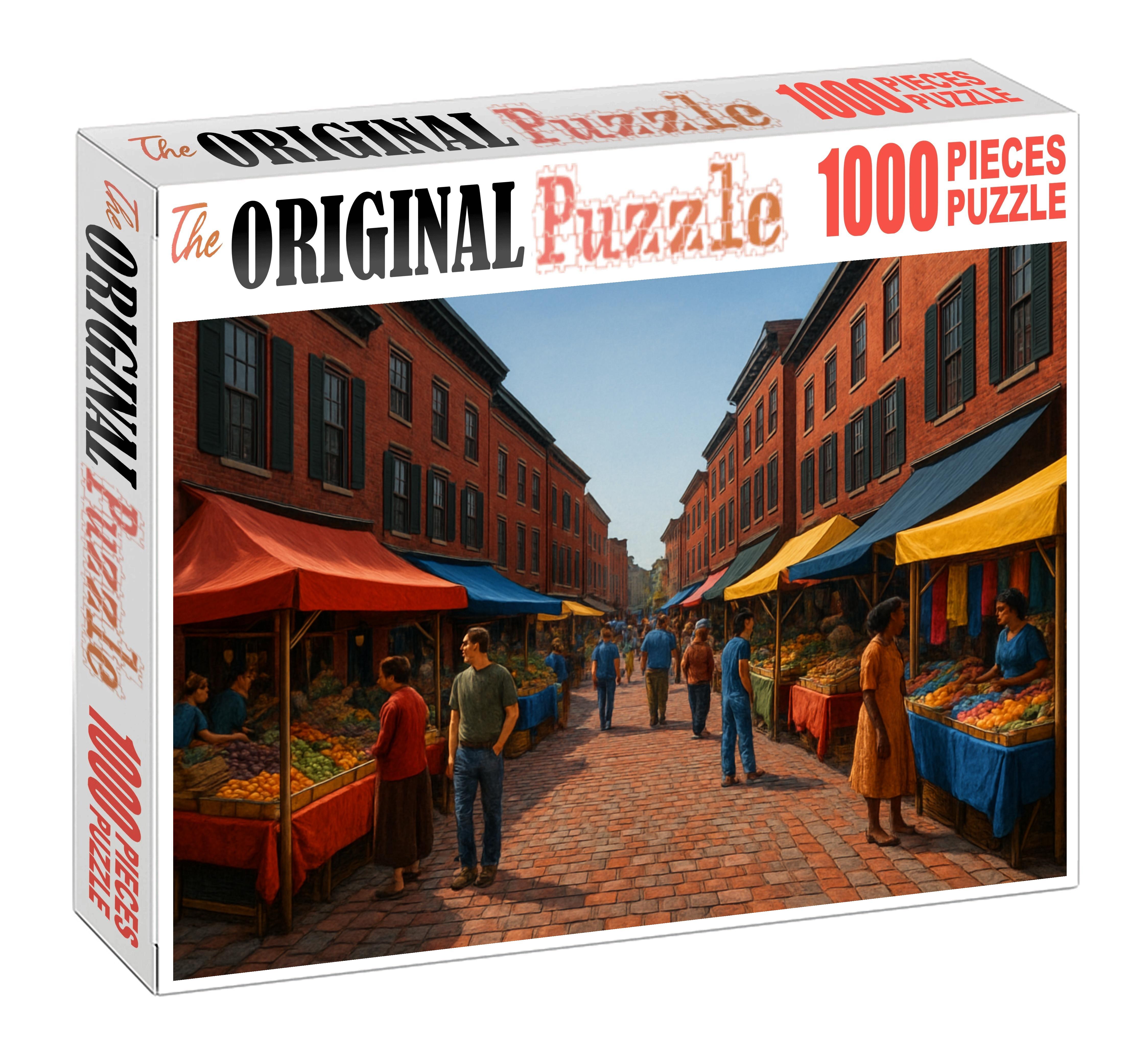 Crimson Market Row 20 Piece Puzzle