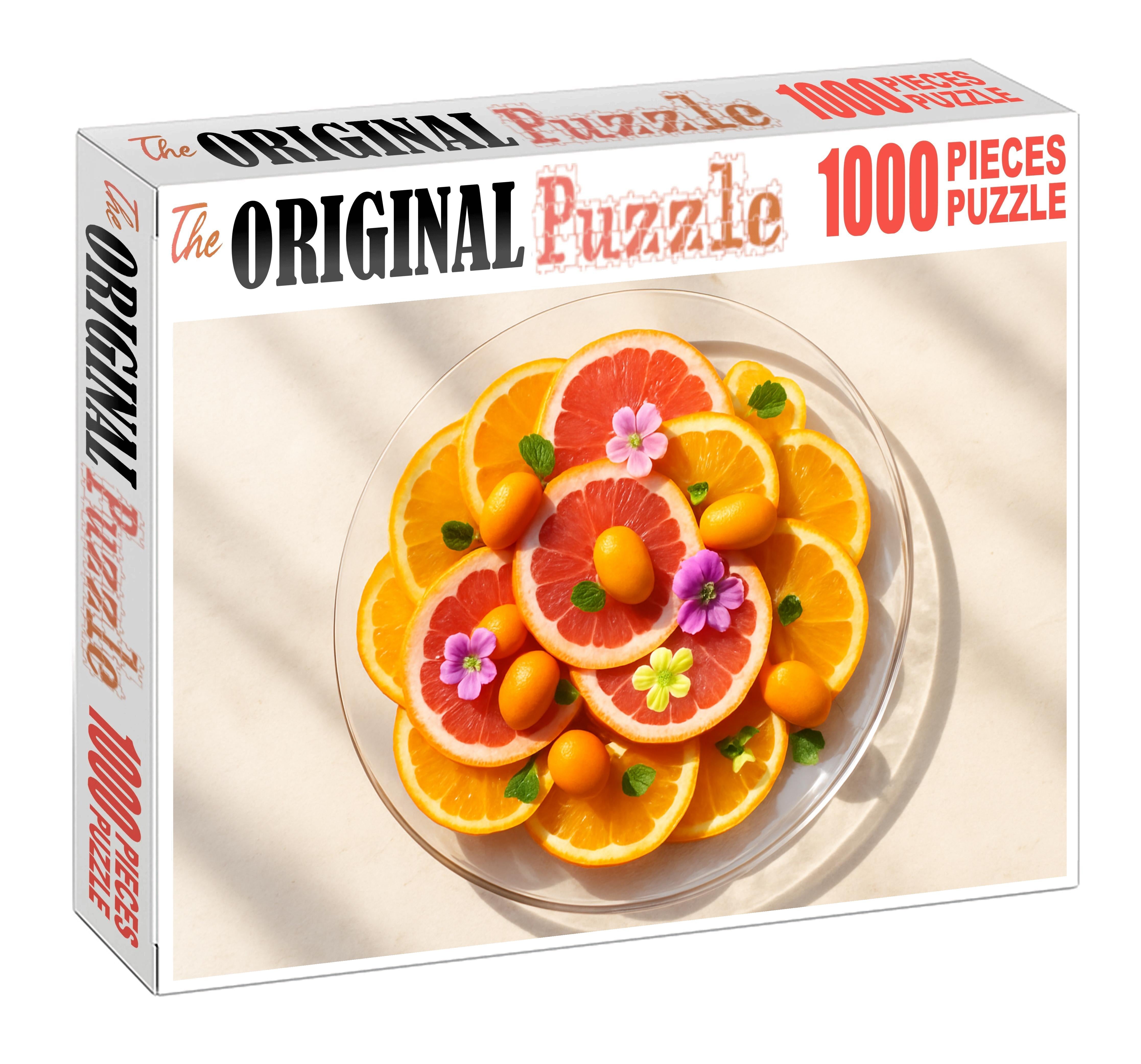 Sunshine Citrus Delight Layered Oranges Grapefruits And Kumquats 20 Piece Puzzle
