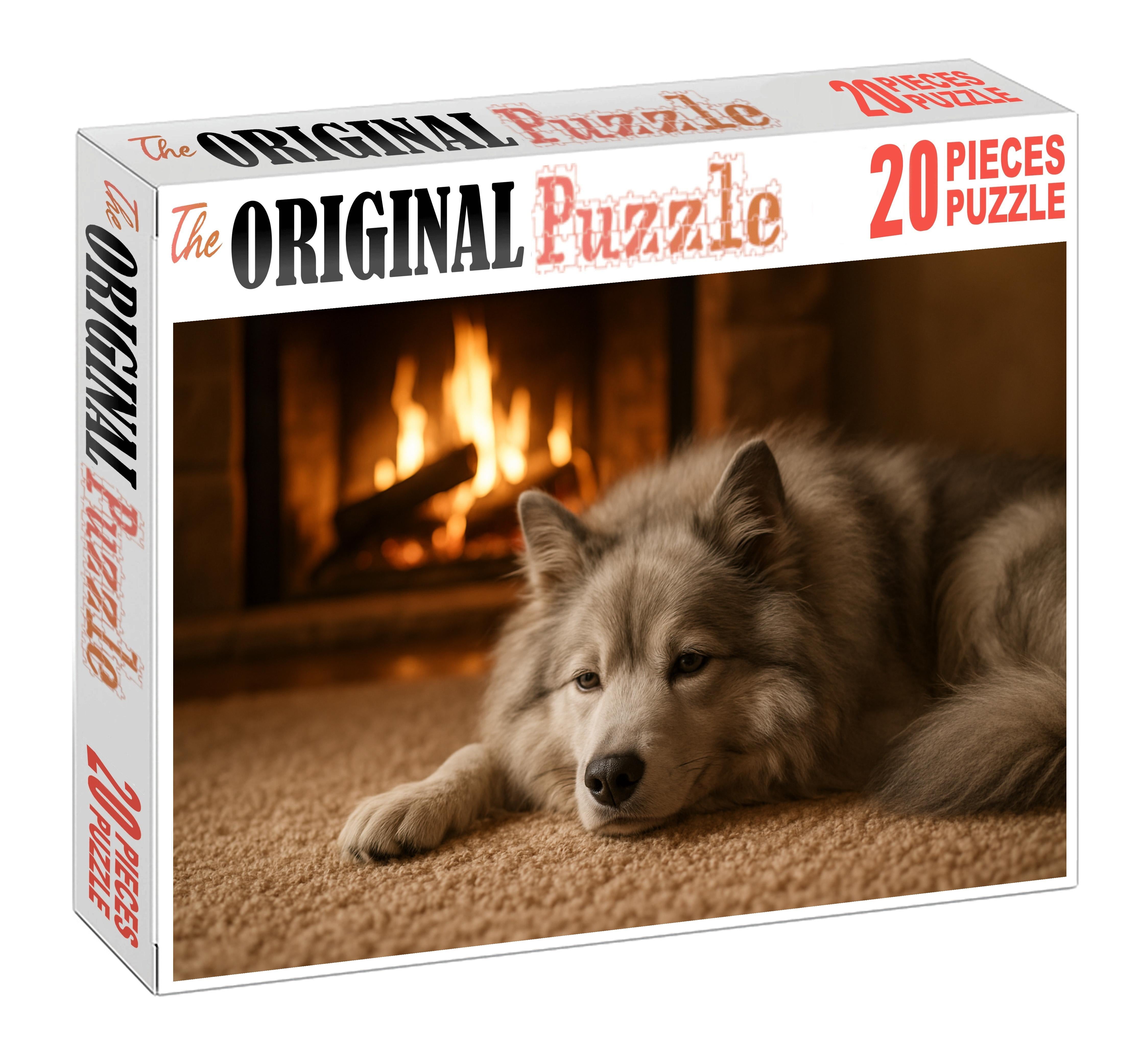 Cloud Veil Fluffy Pale Silver Companion With Soft Gaze 200 Piece Puzzle