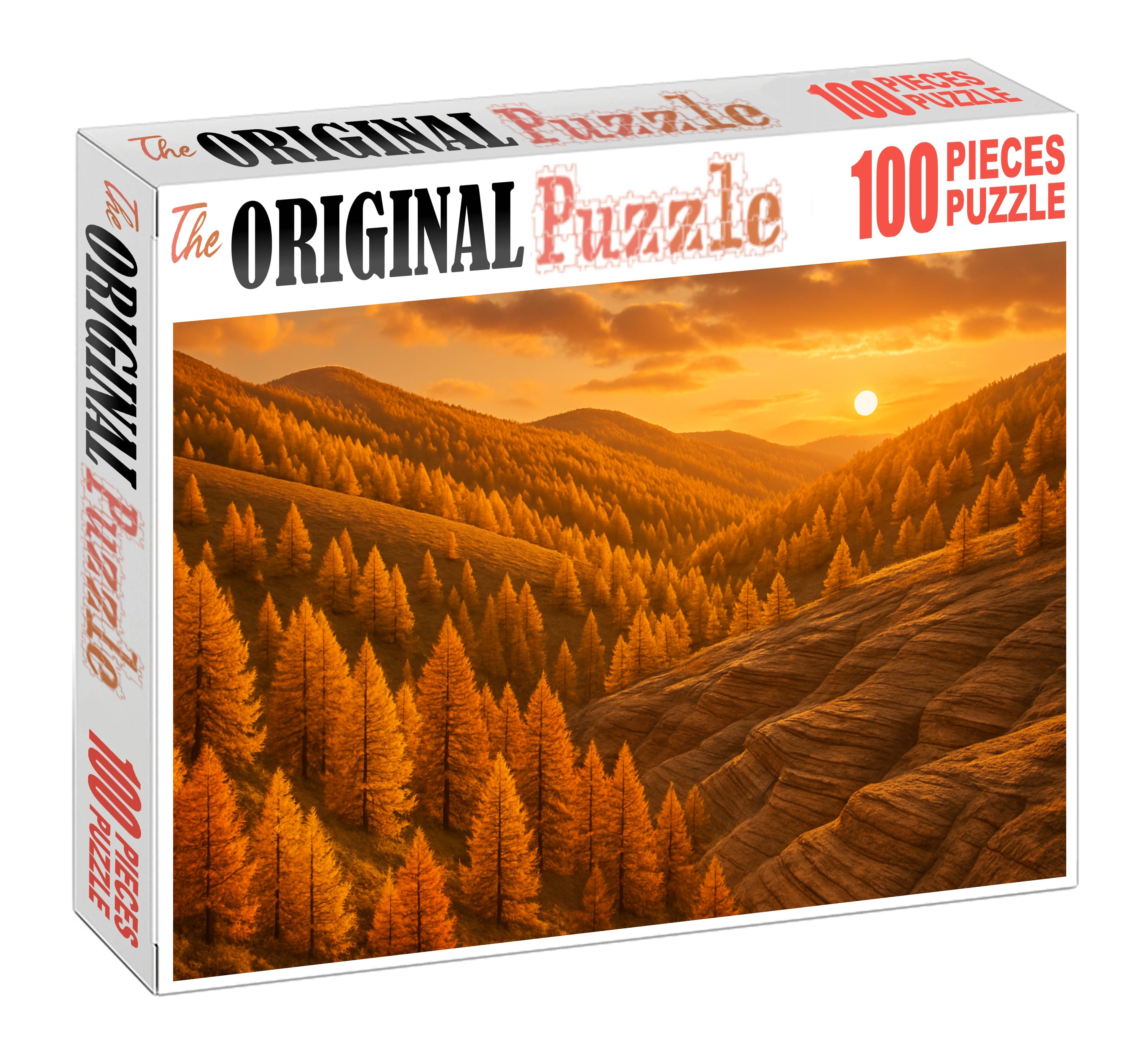 Golden Larch Slopes Puzzle For Adults