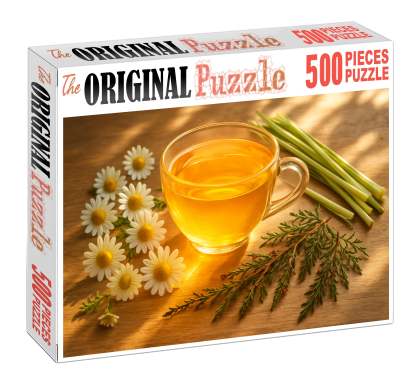 Golden Meadow Herbal Tea Blend With Chamomile Lemongrass And Sweet Honeybush 50 Piece Puzzle