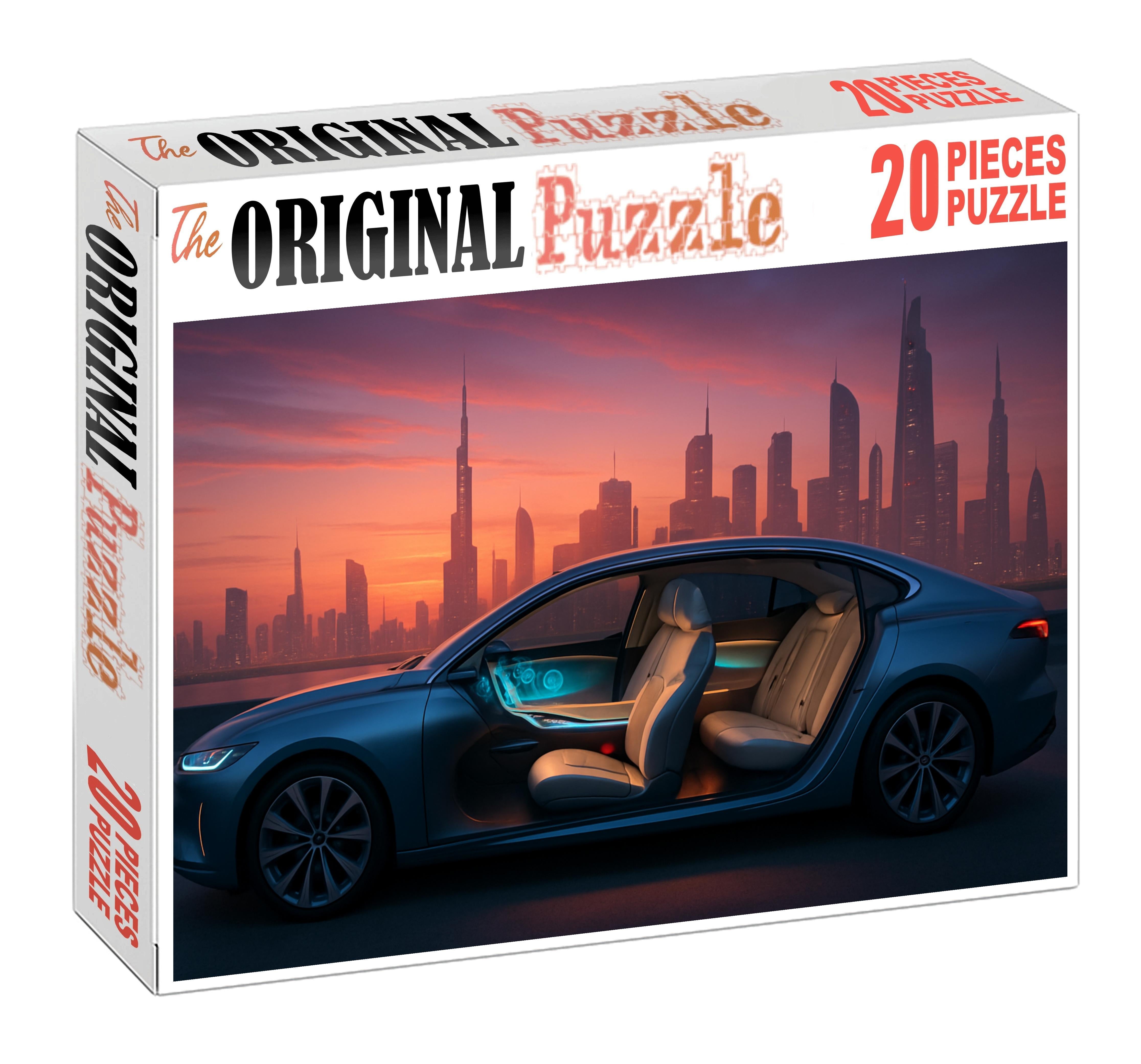 Celestial Mirage Futuristic Hydrogen-powered Sedan With Zero Emissions Large Format Puzzle