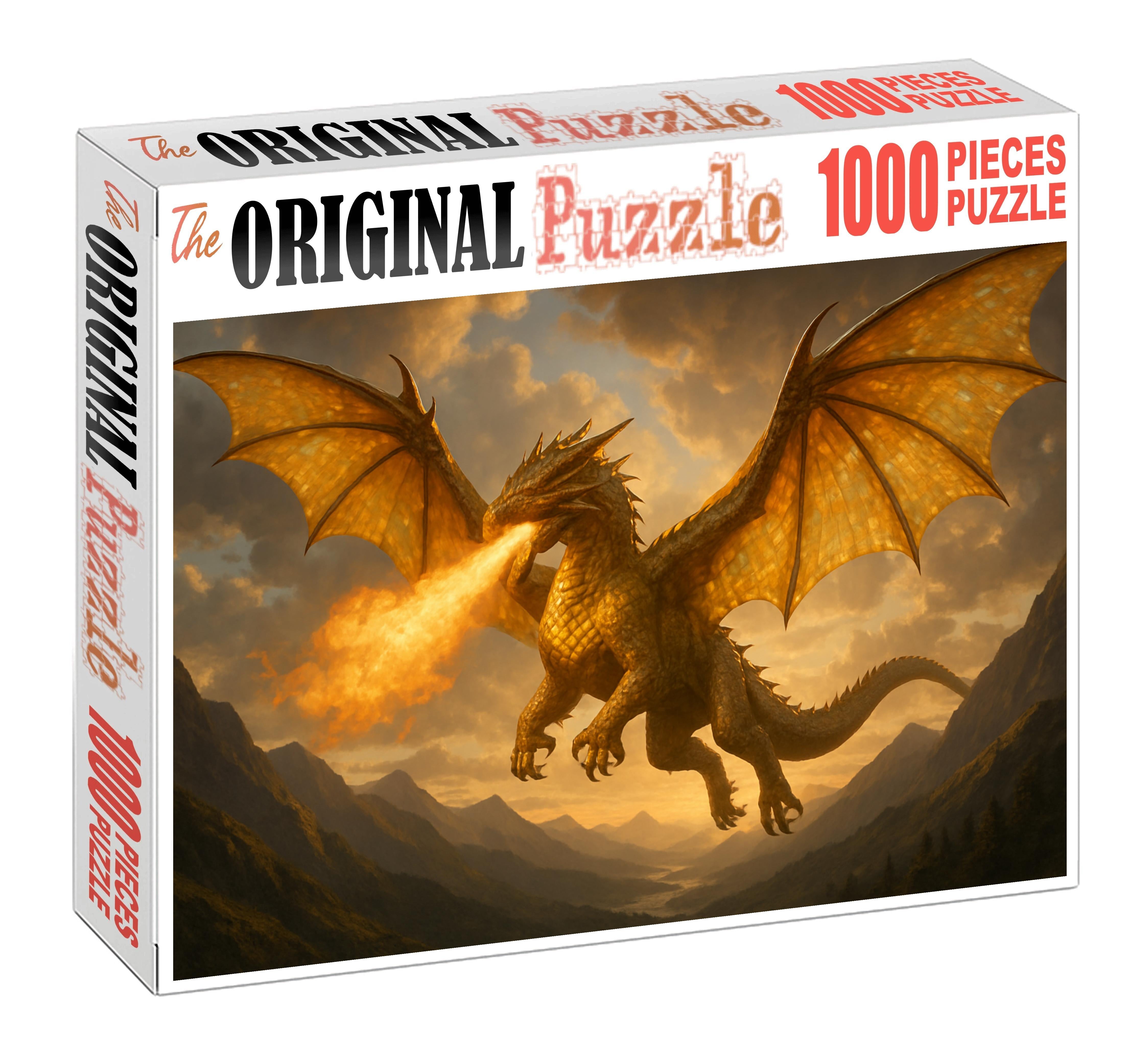 Sunspire Drakkar Towering Solar Dragon Of The Sky Ridges Premium Puzzle Pieces