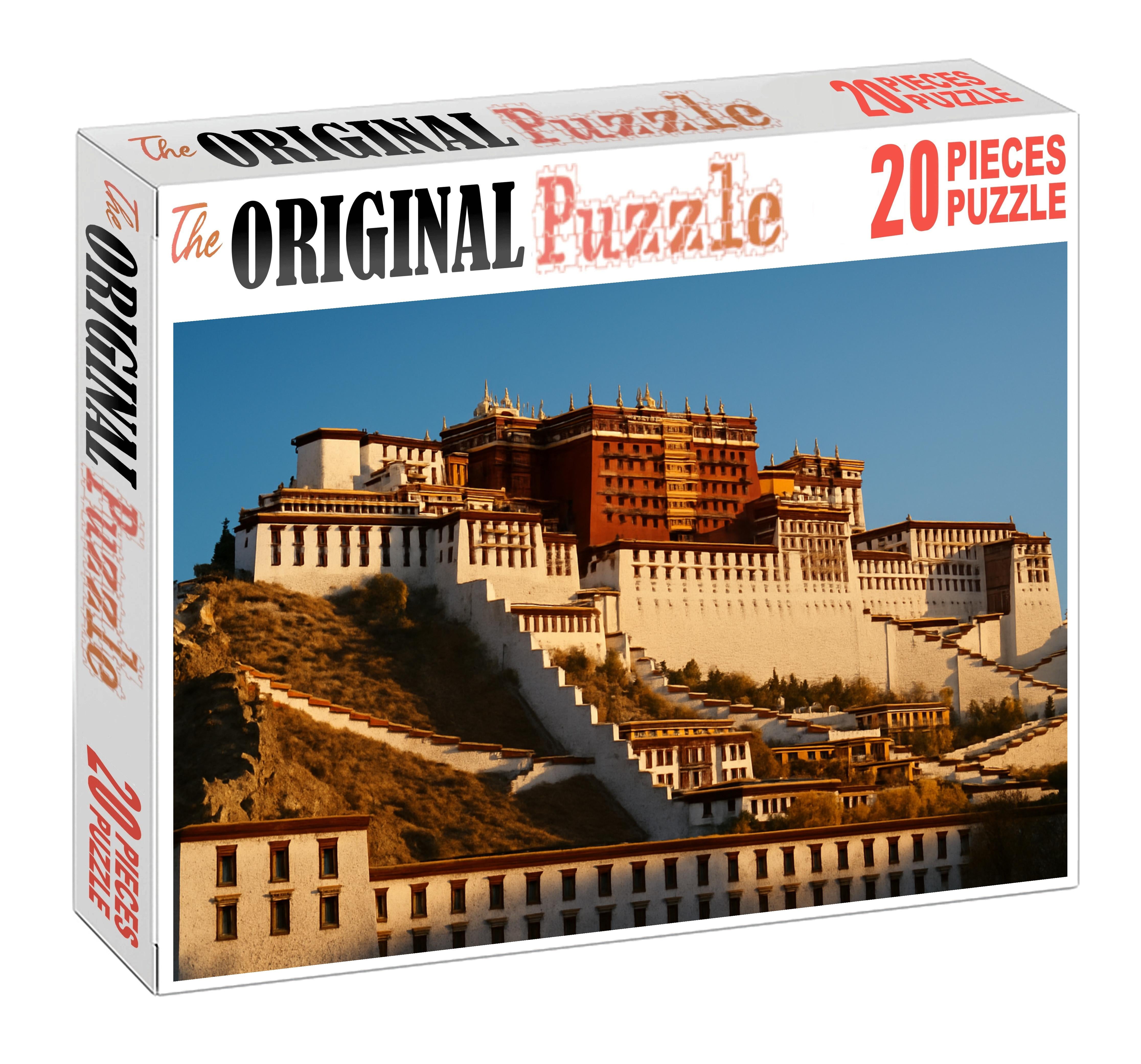 Potala Palace Situated In Lhasa Tibet Recognized By 6875 As A Spiritual And Historical Tibetan Landmark 20 Piece Puzzle