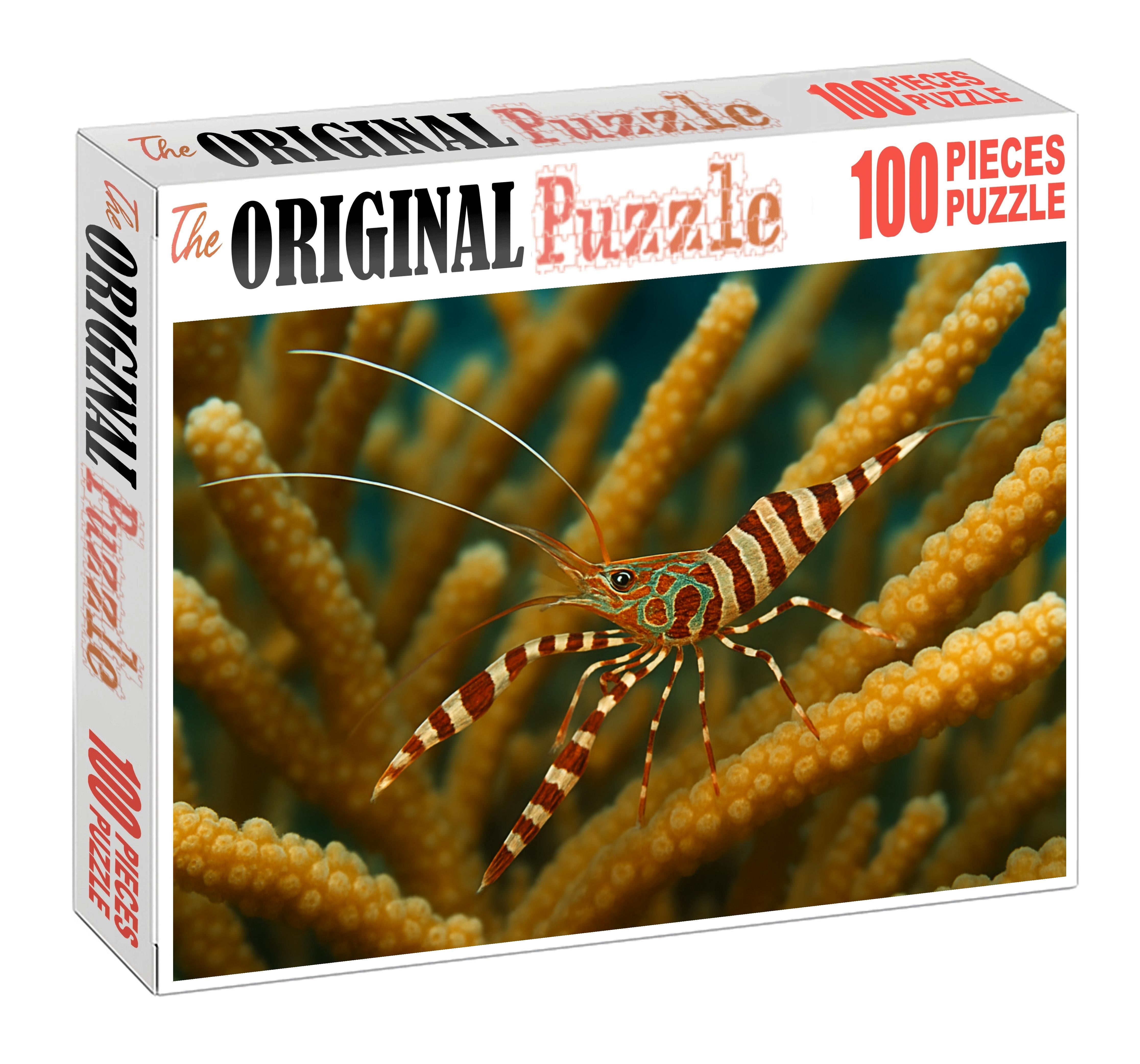 Dusky Coral Banded Shrimp 20 Piece Puzzle
