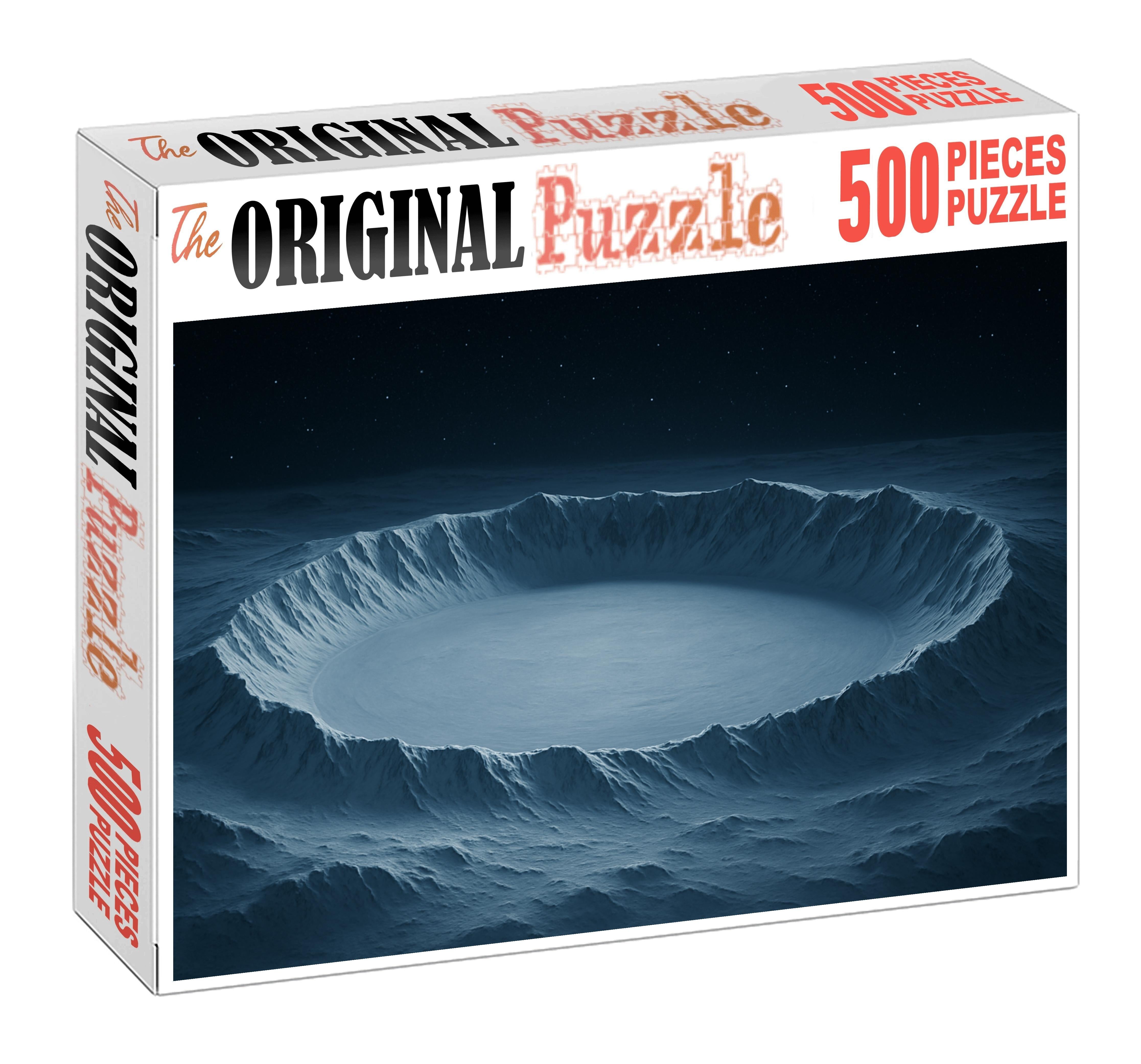 Frozen Crater Basin Glow Custom Jigsaw Puzzle